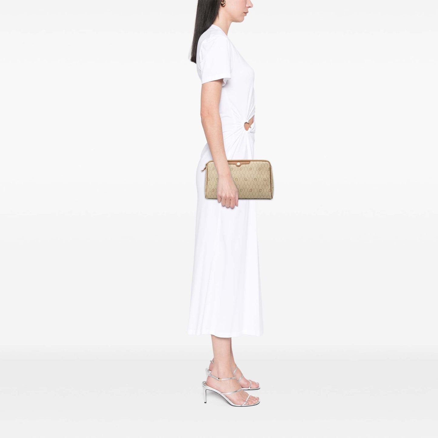Dior Honeycomb Coated Canvas Clutch