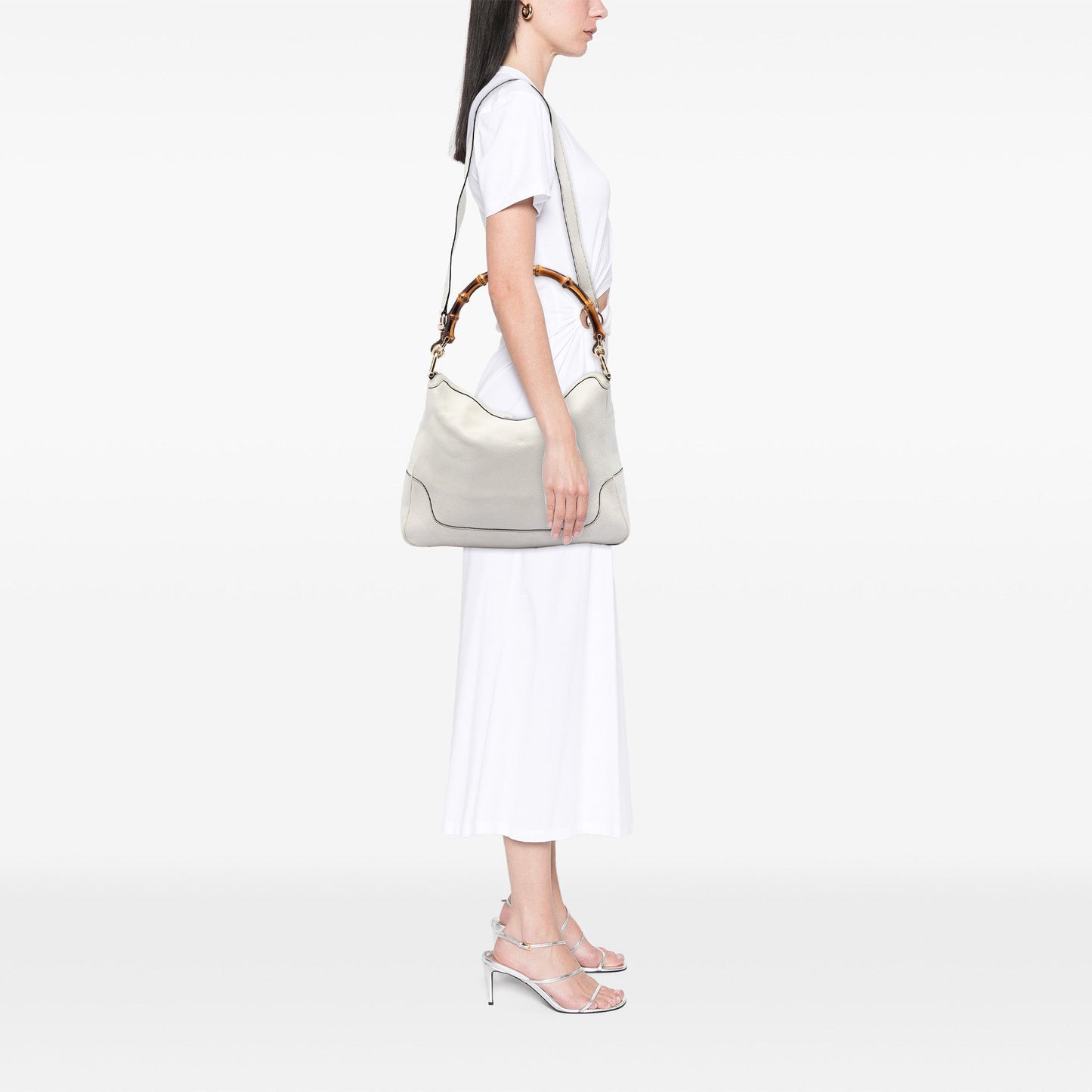 Gucci Calfskin Bamboo Diana Satchel