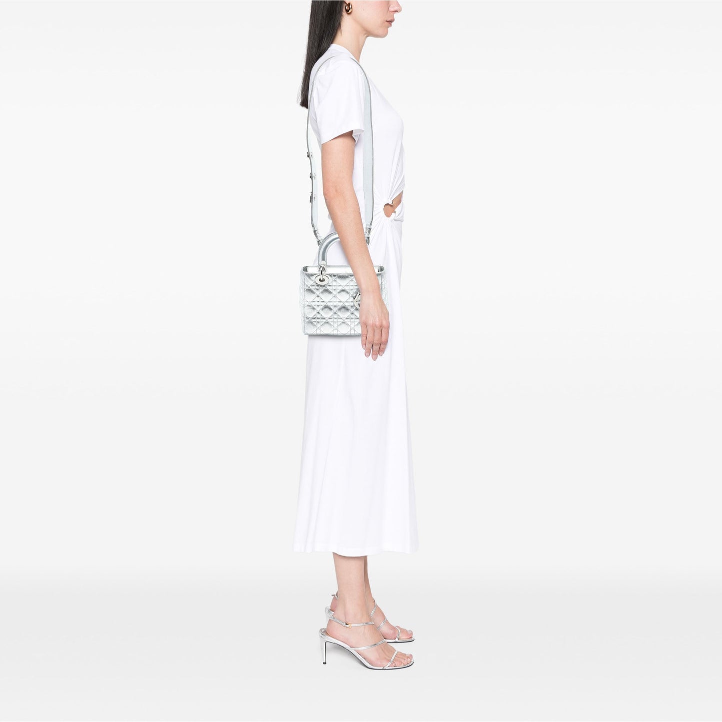Dior Small Metallic Grained Calfskin Cannage My ABCDior Lady Dior