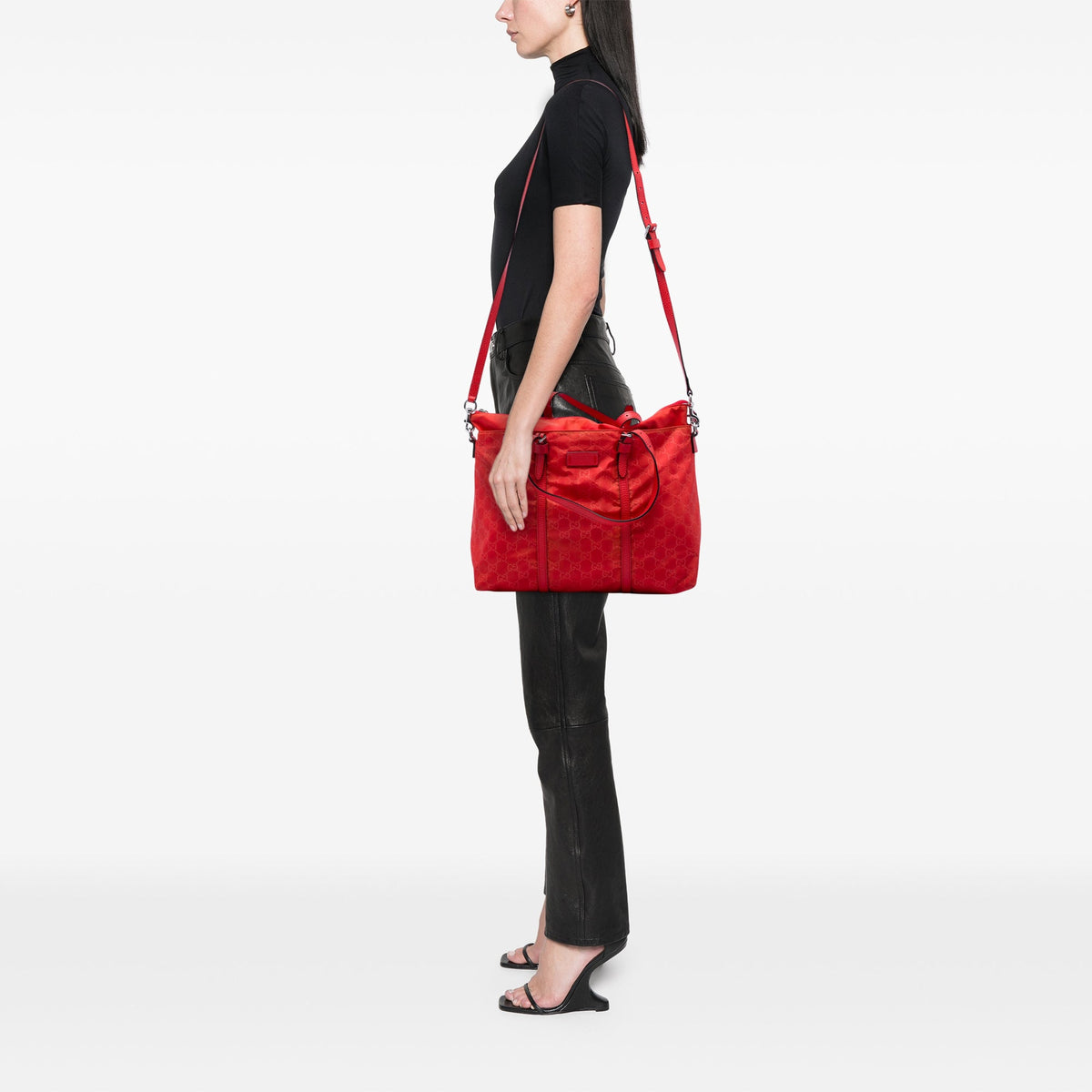 Gucci GG Nylon Satchel