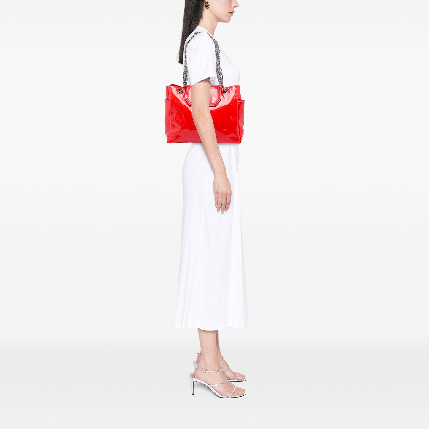 Chanel Patent Mademoiselle Lock Bijoux Chain Tote