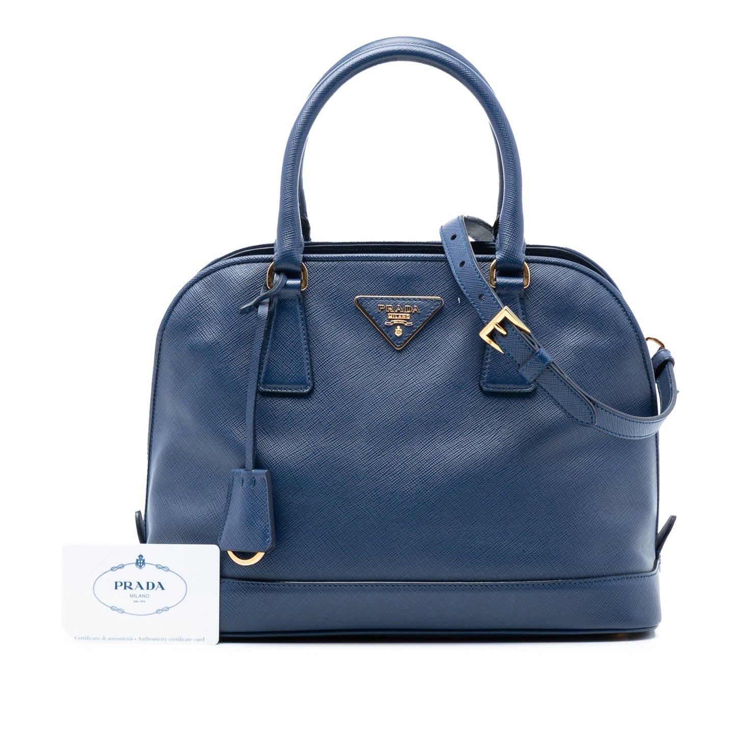 Prada Medium Saffiano Lux Frame Promenade Satchel