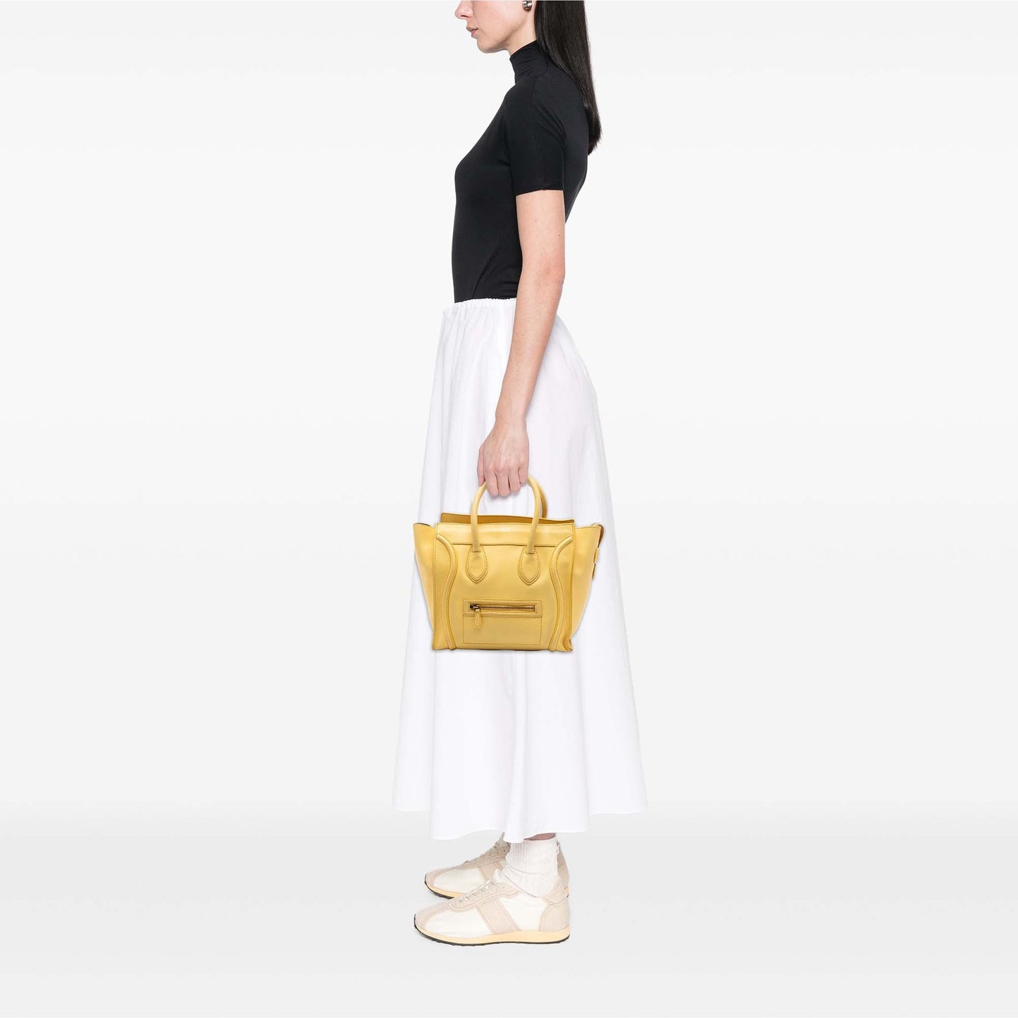 Celine Mini Leather Luggage Tote
