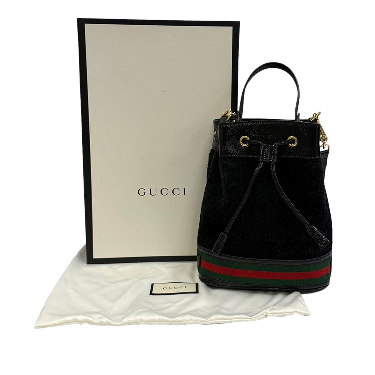 Gucci Small Suede Ophidia Bucket