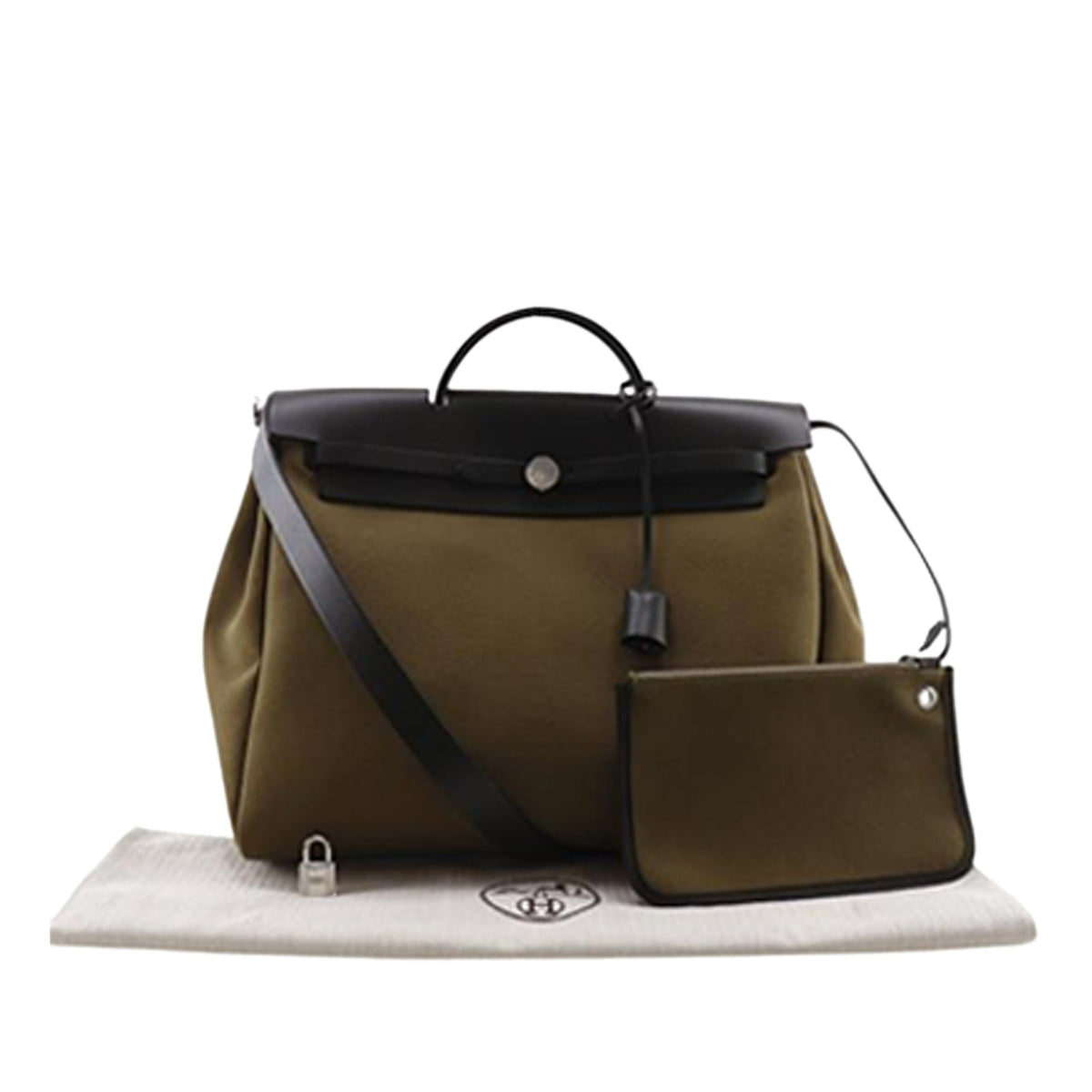 Hermès Toile Herbag Zip 39 — Brown