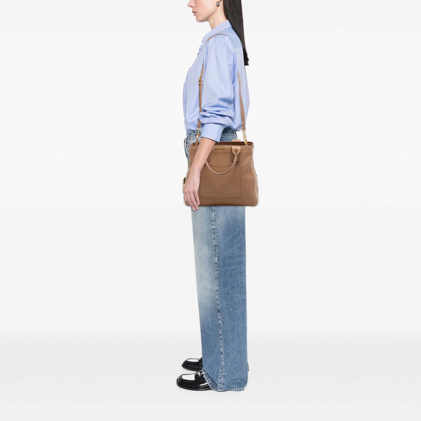 Miu Miu Vitello Caribu Satchel