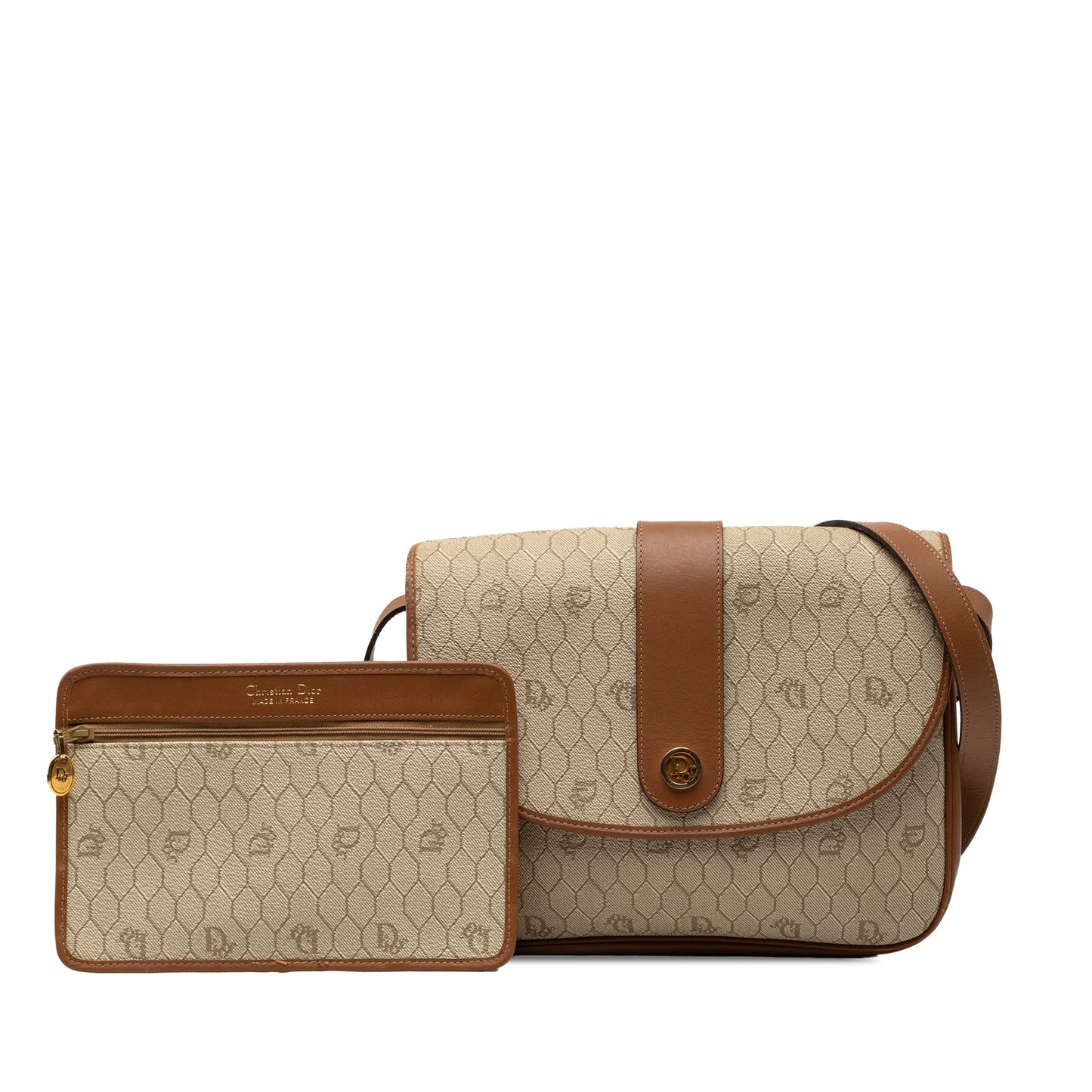 Dior Honeycomb Coated Canvas Crossbody