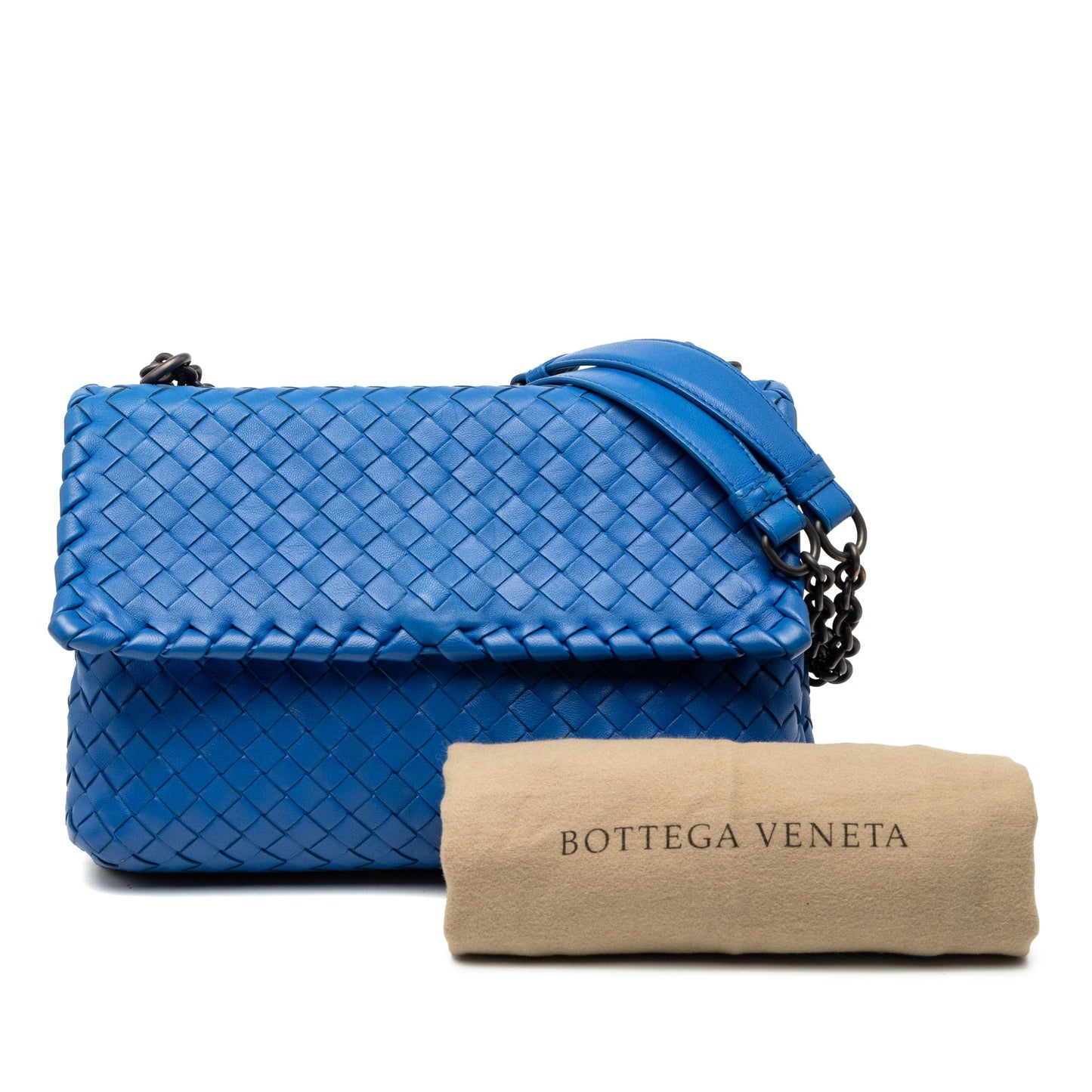 Bottega Veneta Small Nappa Intrecciato Olimpia Shoulder Bag