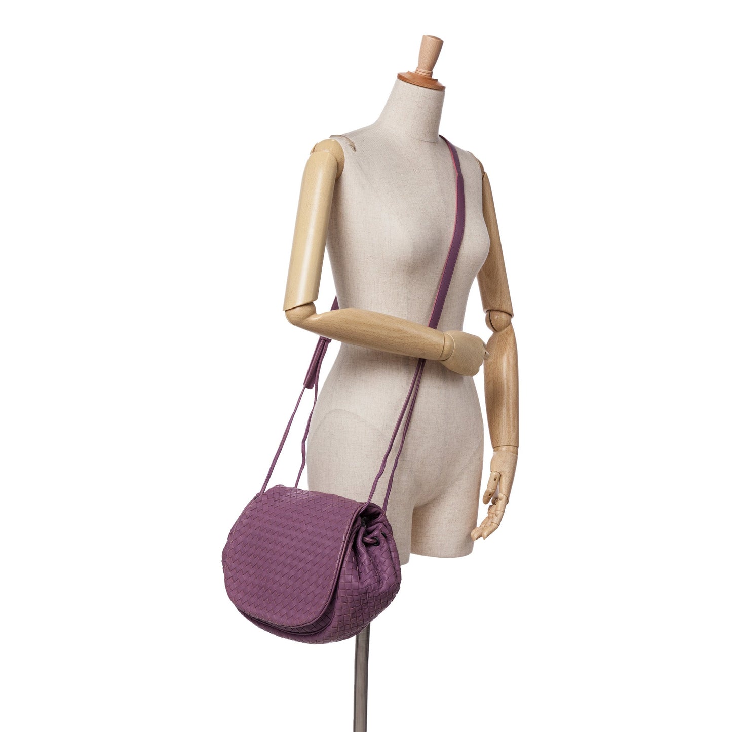Bottega Veneta Nappa Intrecciato Flap Crossbody