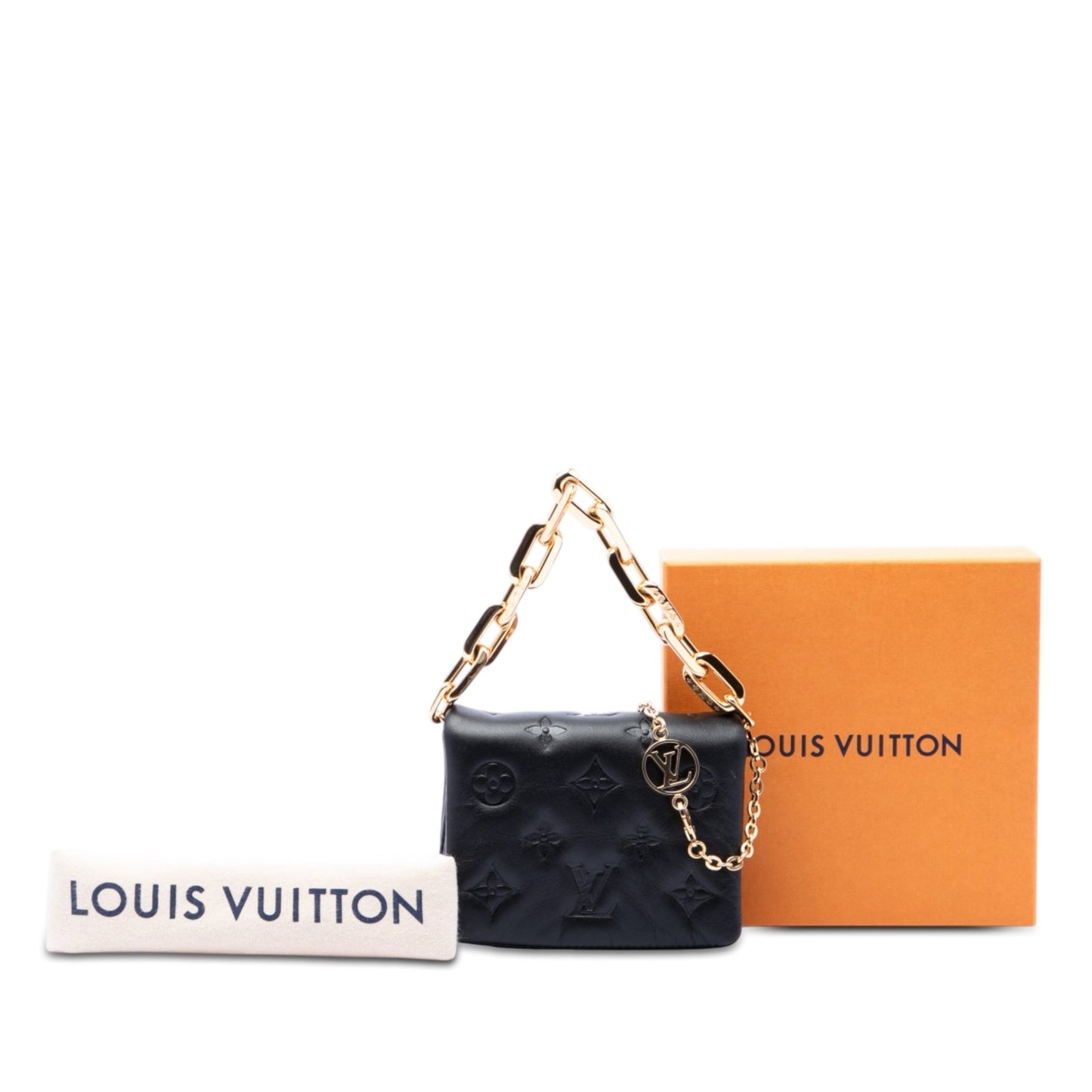 Louis Vuitton Monogram Embossed Puffy Lambskin Coussin Belt Bag