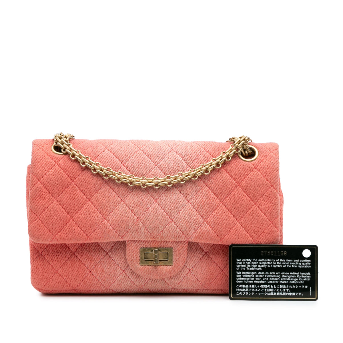 Chanel Reissue 2.55 Quilted Denim Ombre Double Flap 225