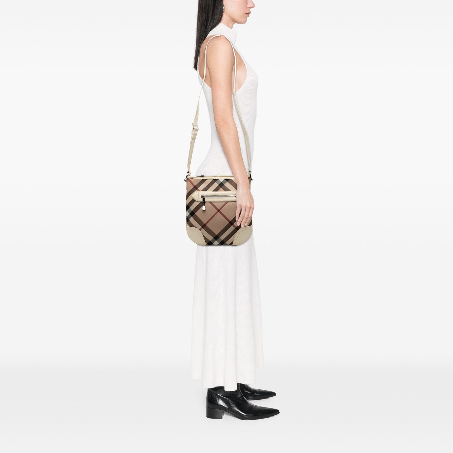 Burberry Supernova Check Coated Canvas Dryden Crossbody