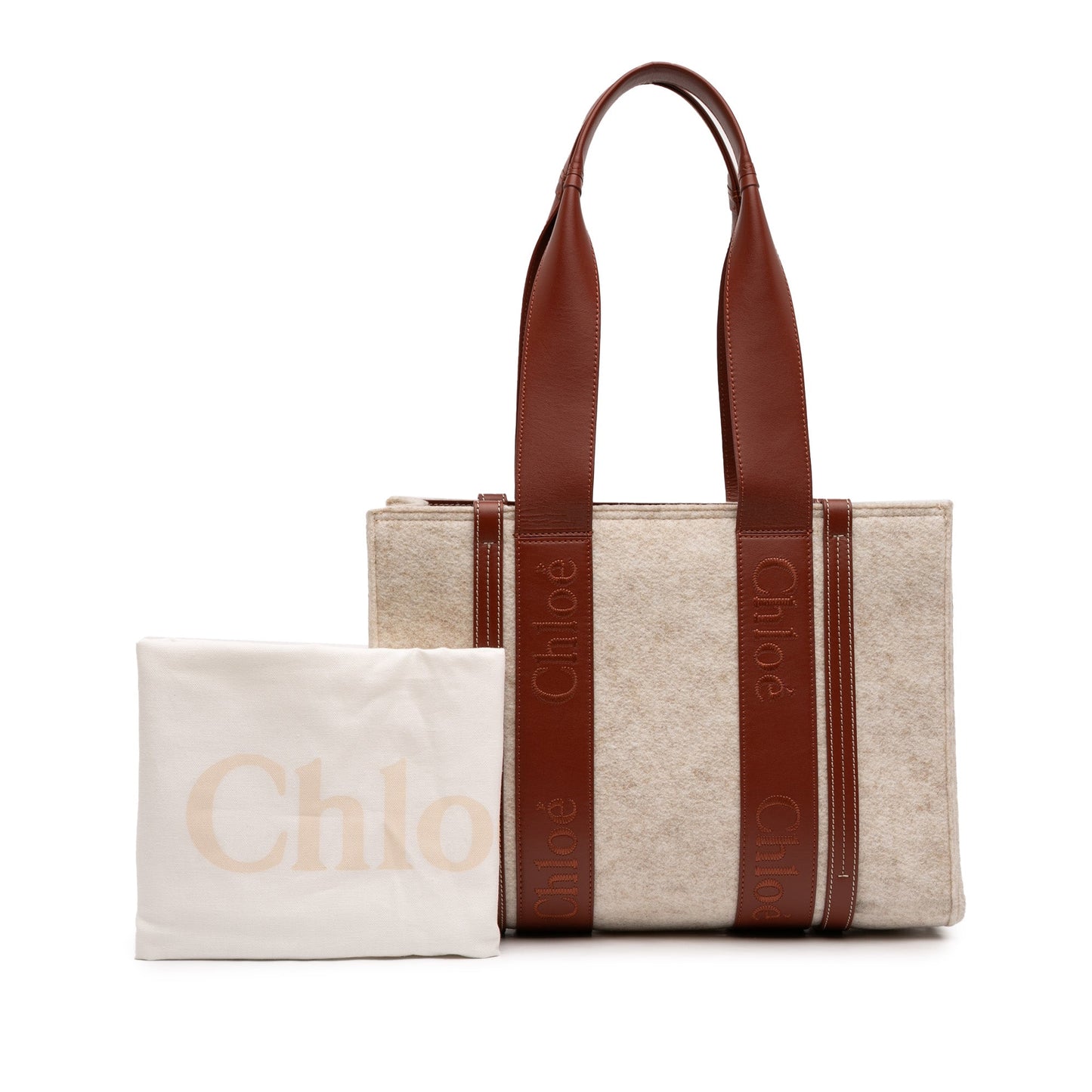 Chloé Medium Felt Woody Tote