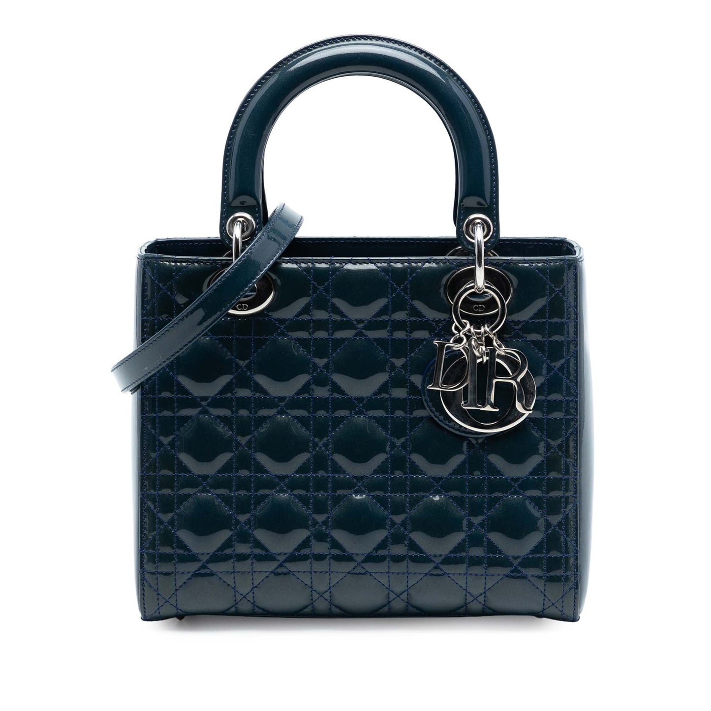Dior Medium Patent Cannage Lady Dior