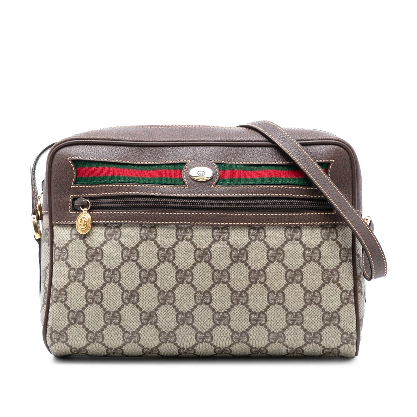 Gucci GG Supreme Interlocking G Web Crossbody