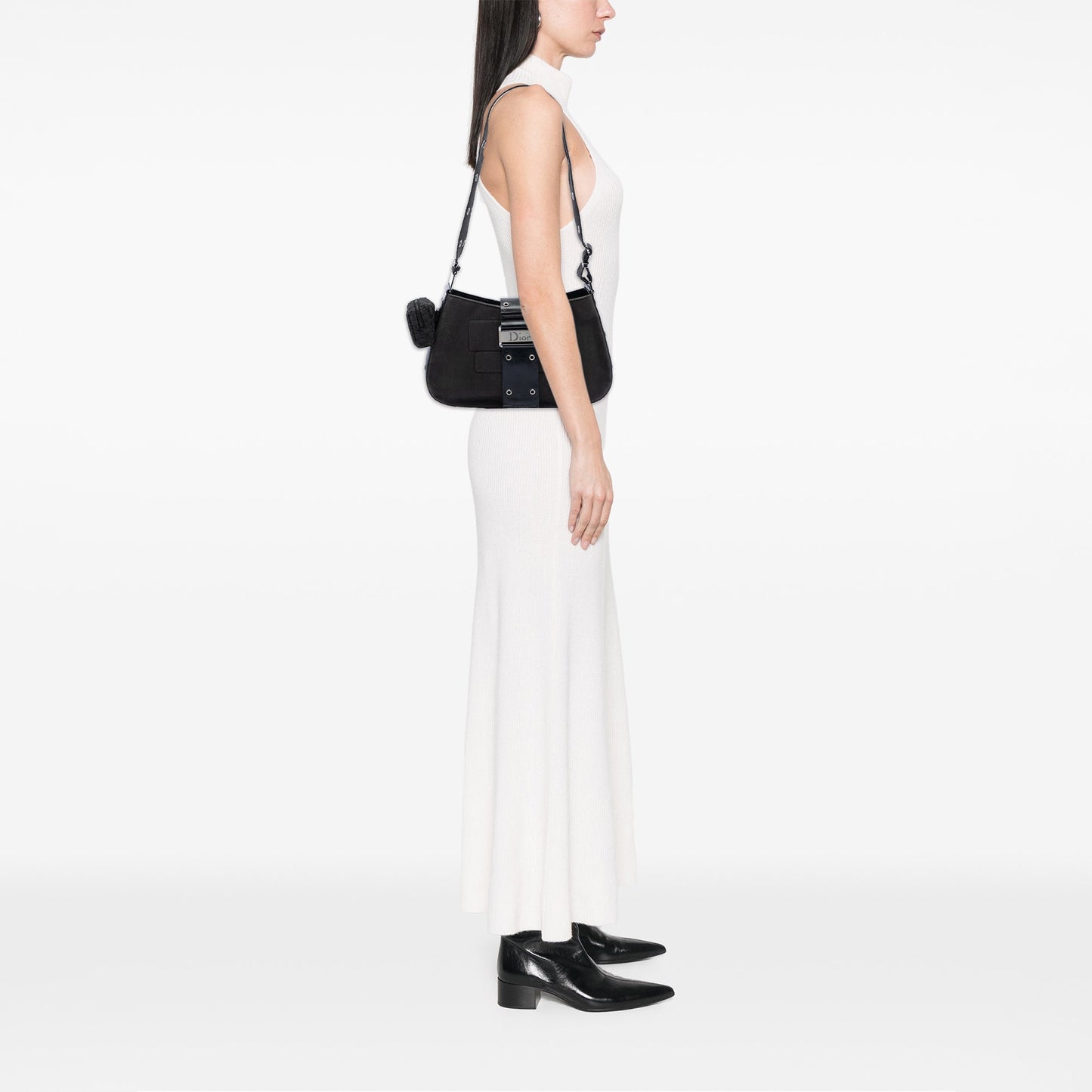 Dior Canvas Street Chic Columbus Shoulder Bag