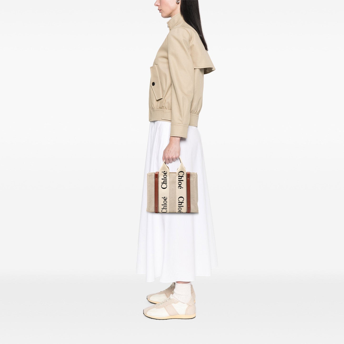 Chloé Small Canvas Woody Tote