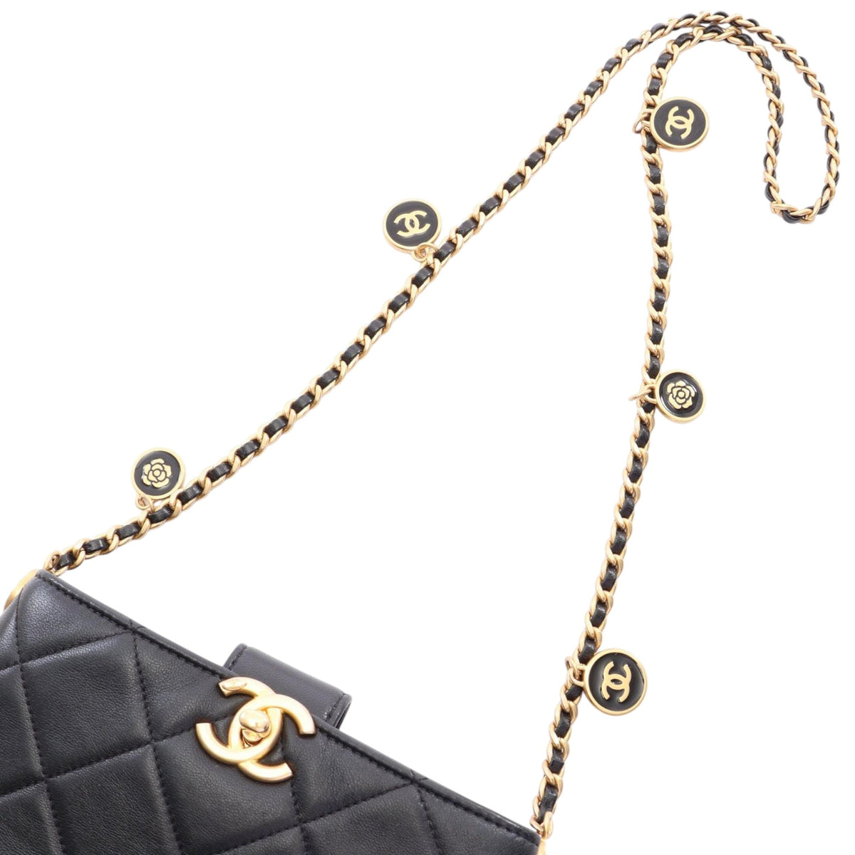 Chanel CC Quilted Calfskin Chain Bucket Bag