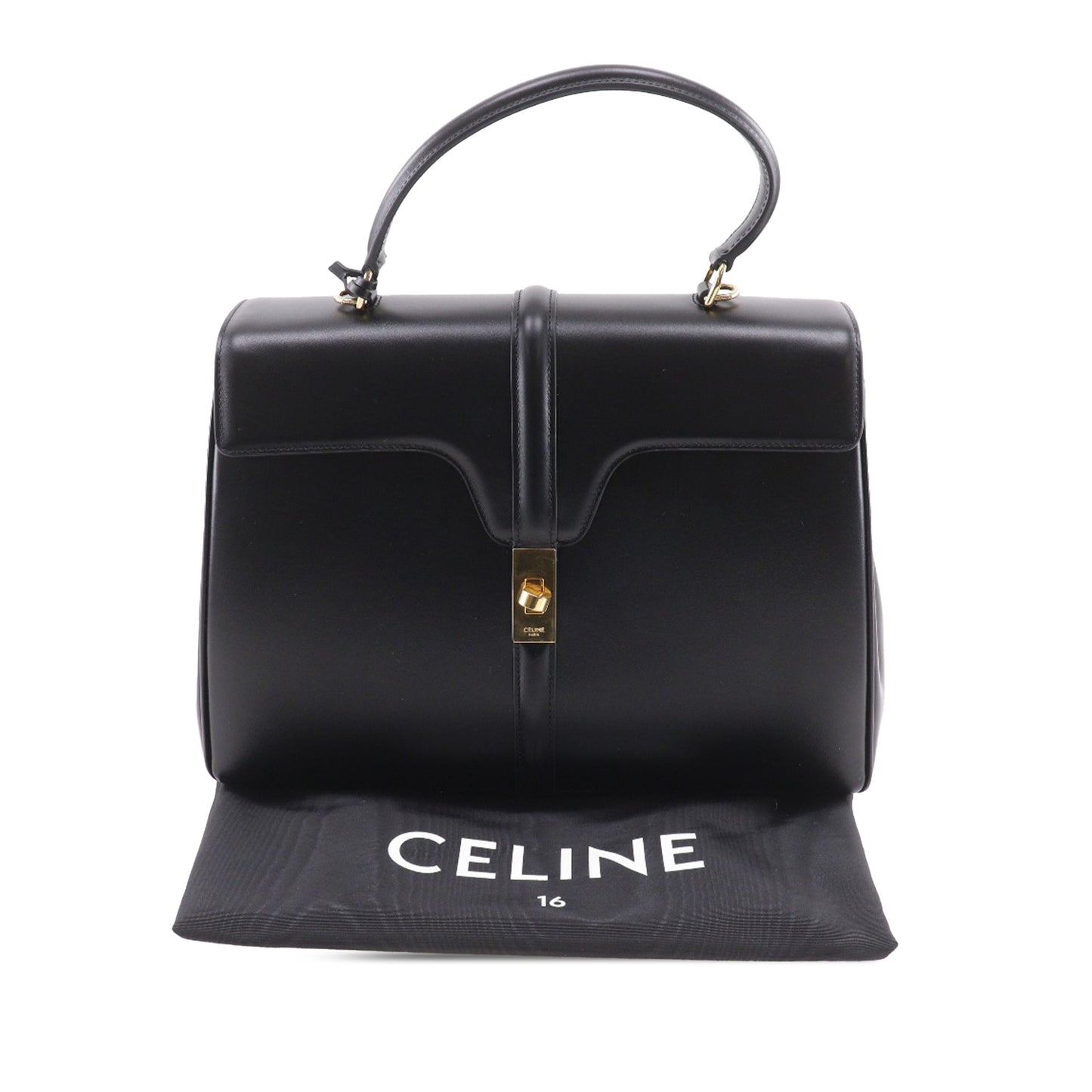 Celine Medium Calfskin Classique 16 Top Handle Bag