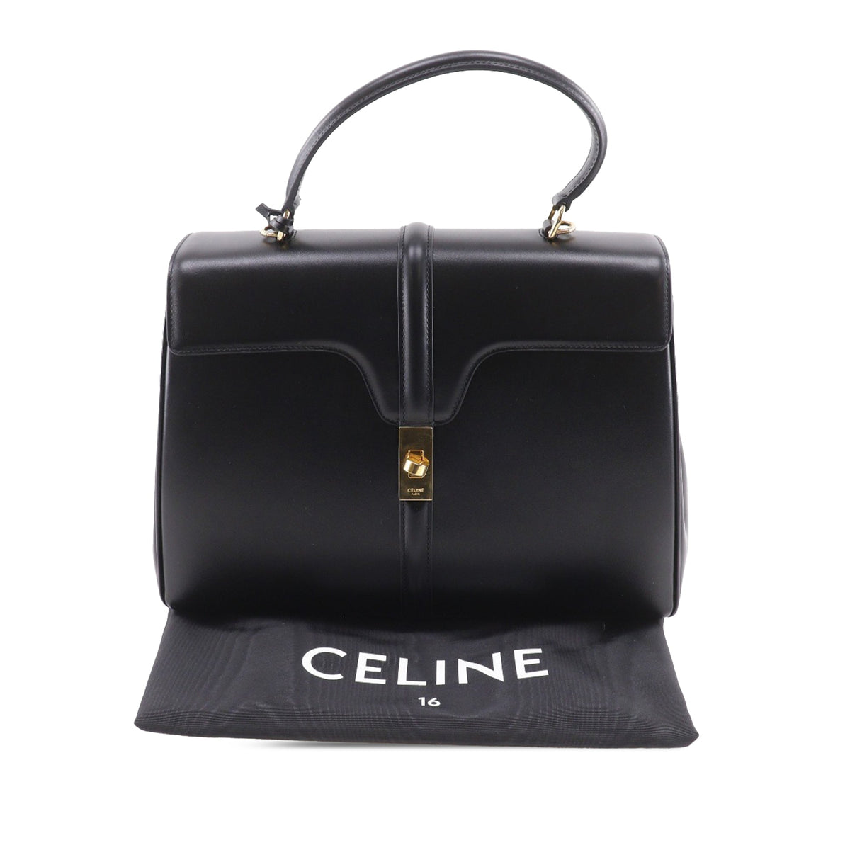 Celine Medium Calfskin Classique 16 Top Handle Bag