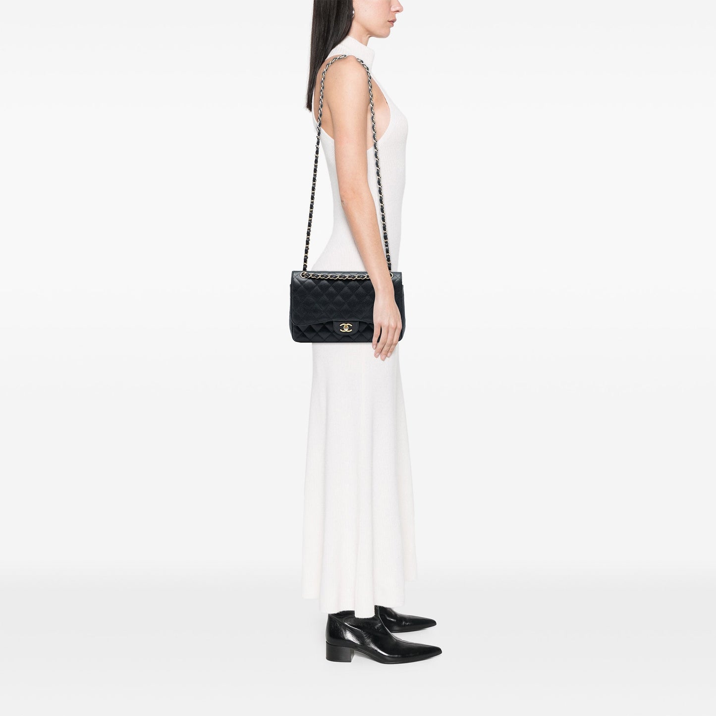 Chanel Jumbo Classic Caviar Double Flap