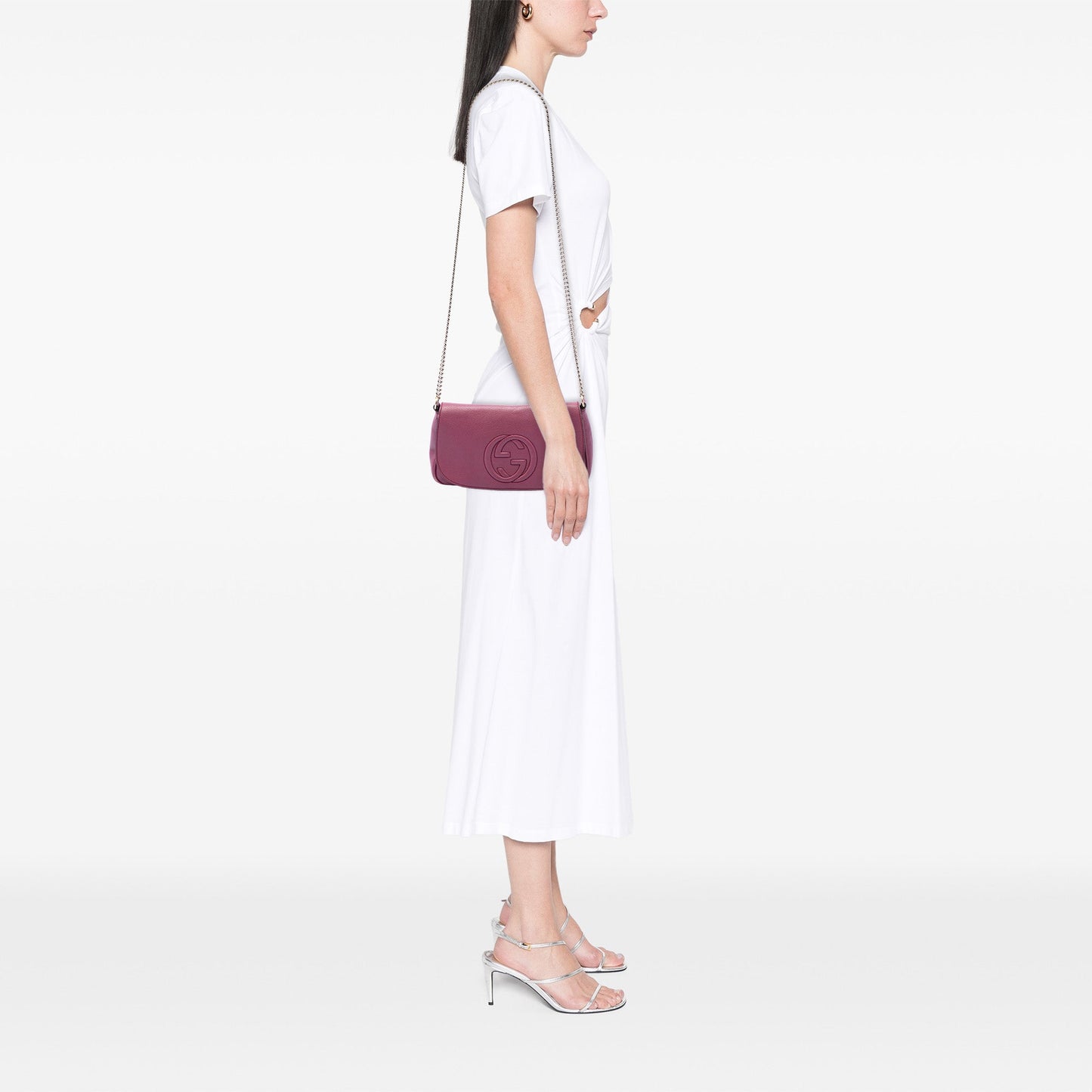 Gucci Medium Calfskin Soho Chain Flap Crossbody