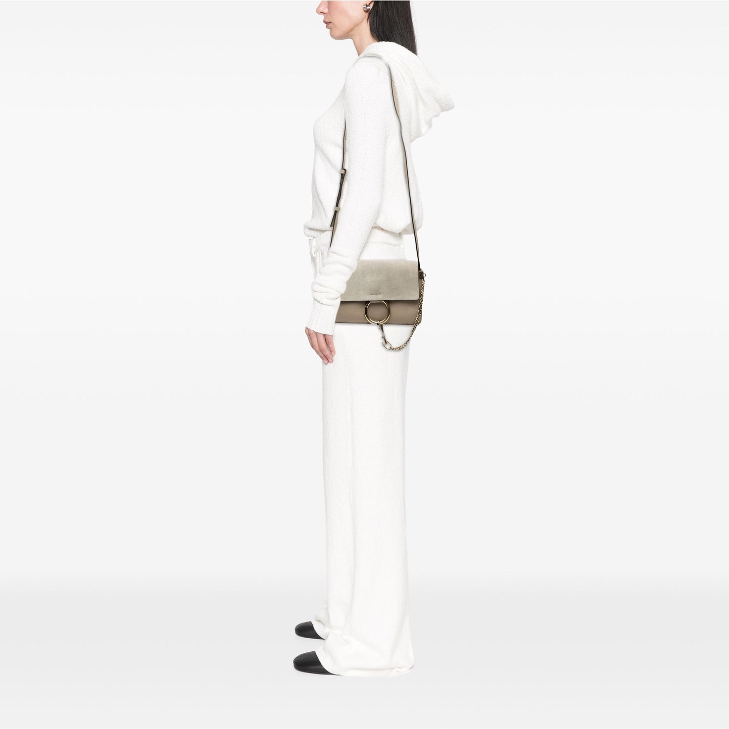 Chloé Small Suede and Calfskin Faye Crossbody