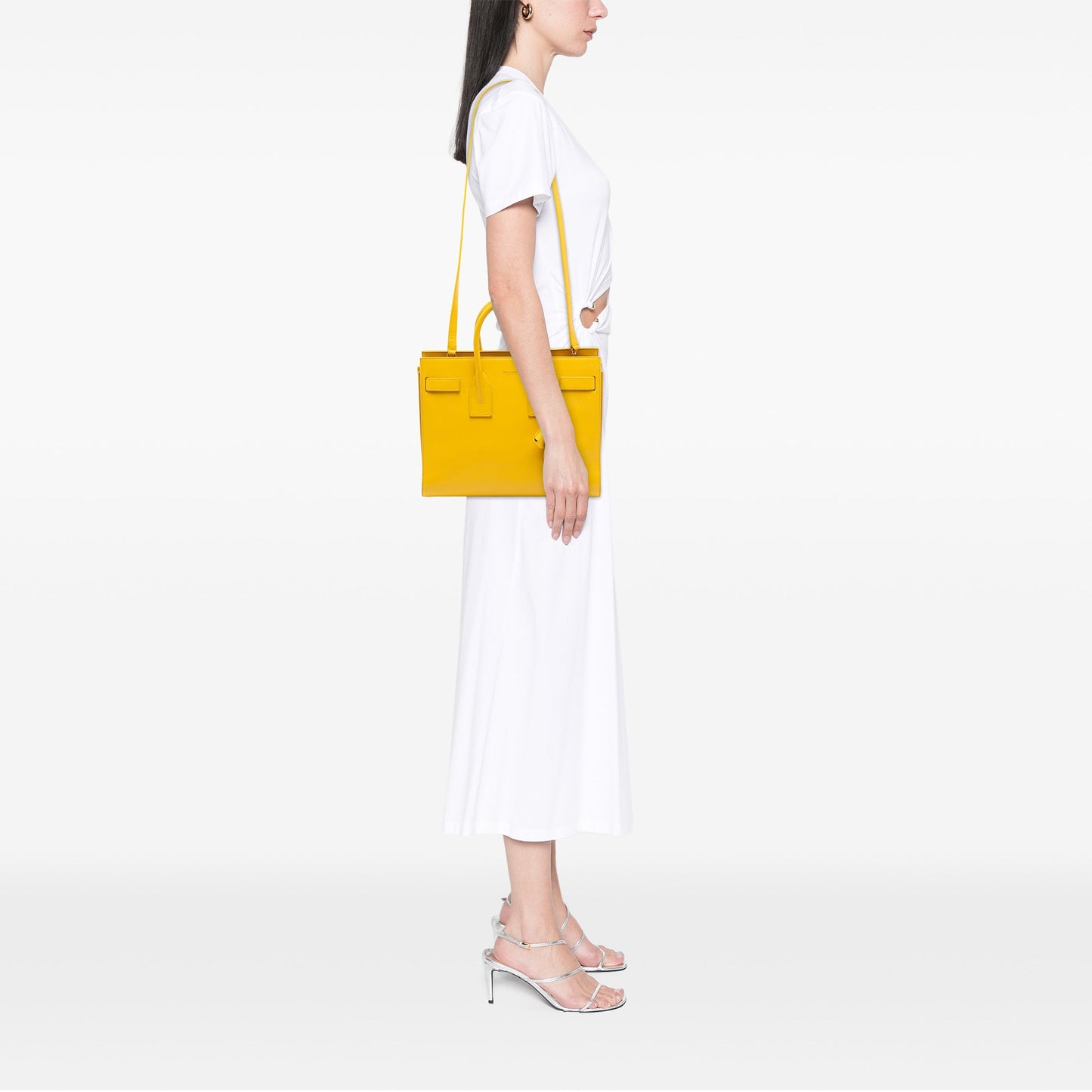 Small Leather Sac De Jour Satchel