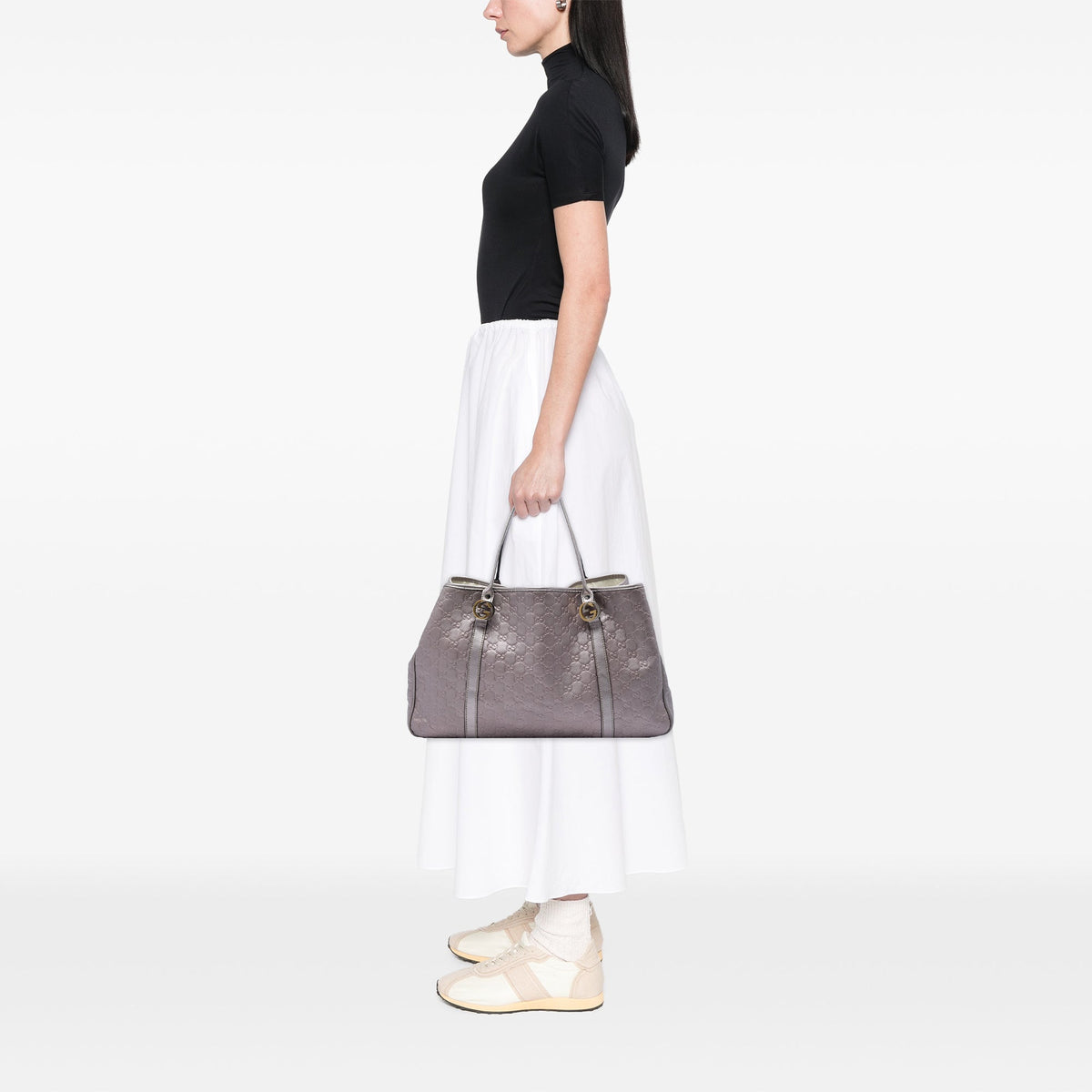 Gucci Large Metallic Guccissima Twins Tote