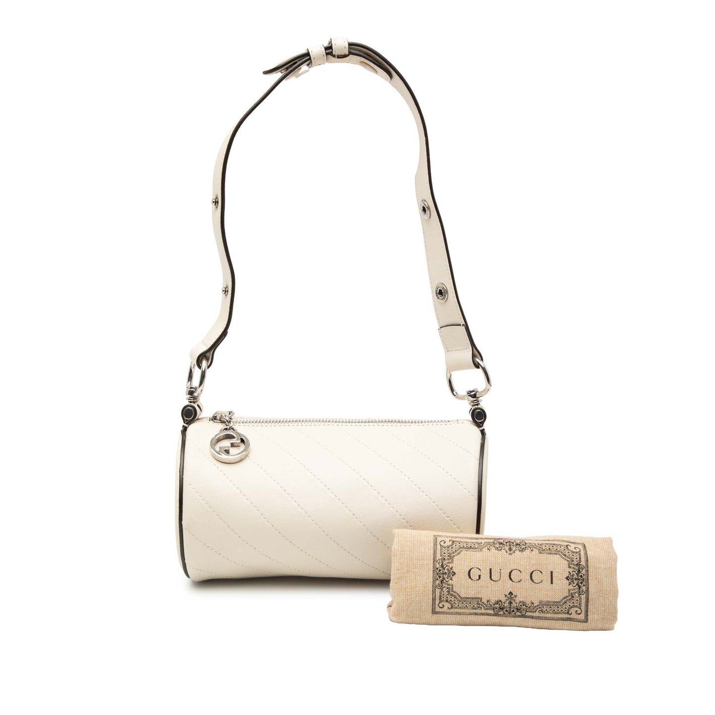 Gucci Mini Leather Blondie Barrel Shoulder Bag
