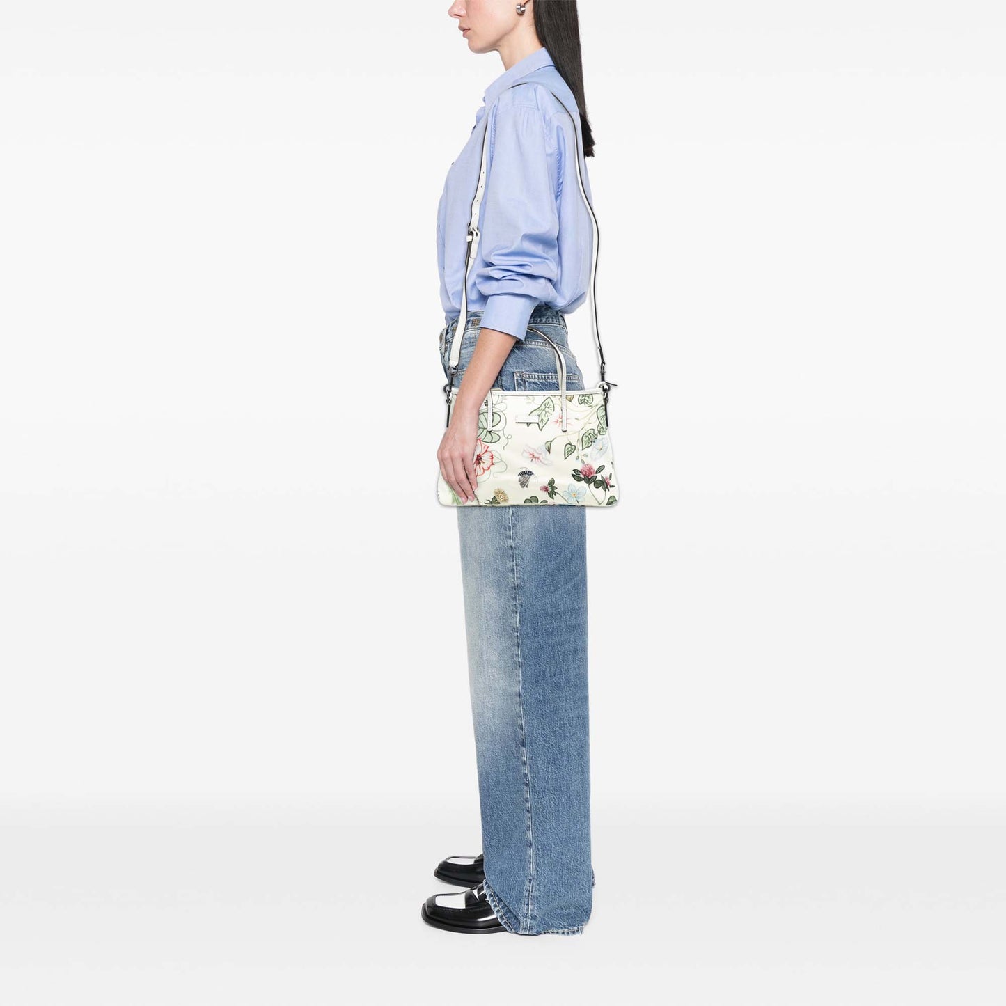 Gucci Small Canvas Flora Knight Convertible Tote