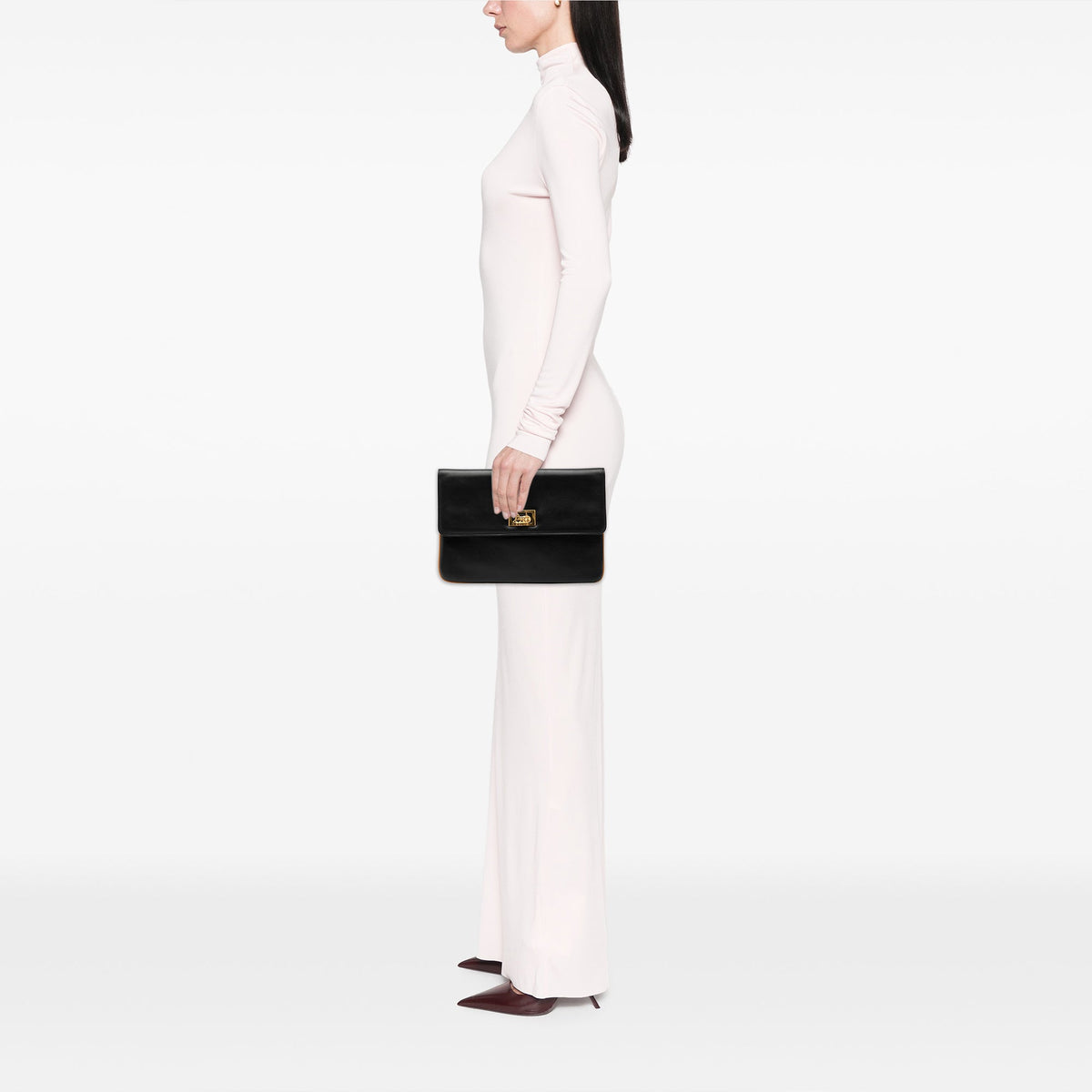 Celine Leather Carriage Clutch