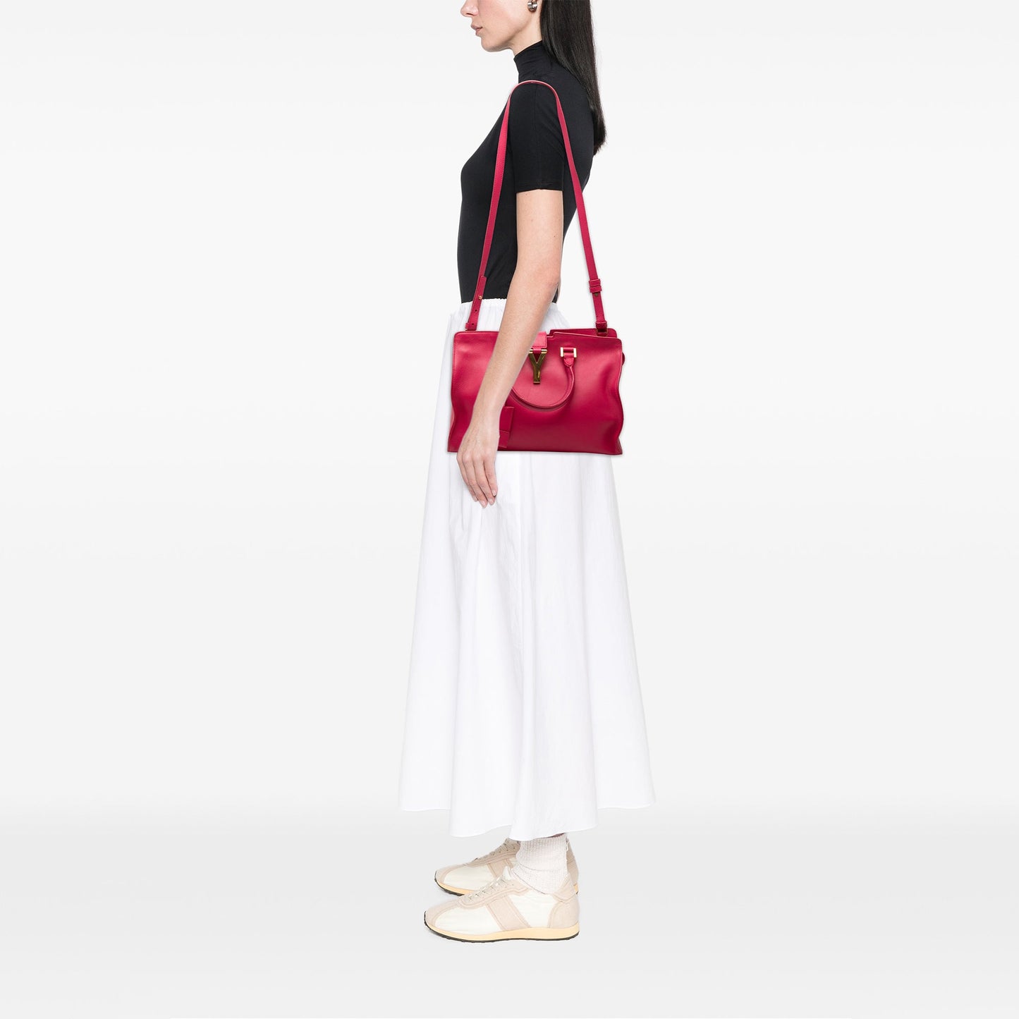 Saint Laurent Small Calfskin Cabas Chyc Satchel