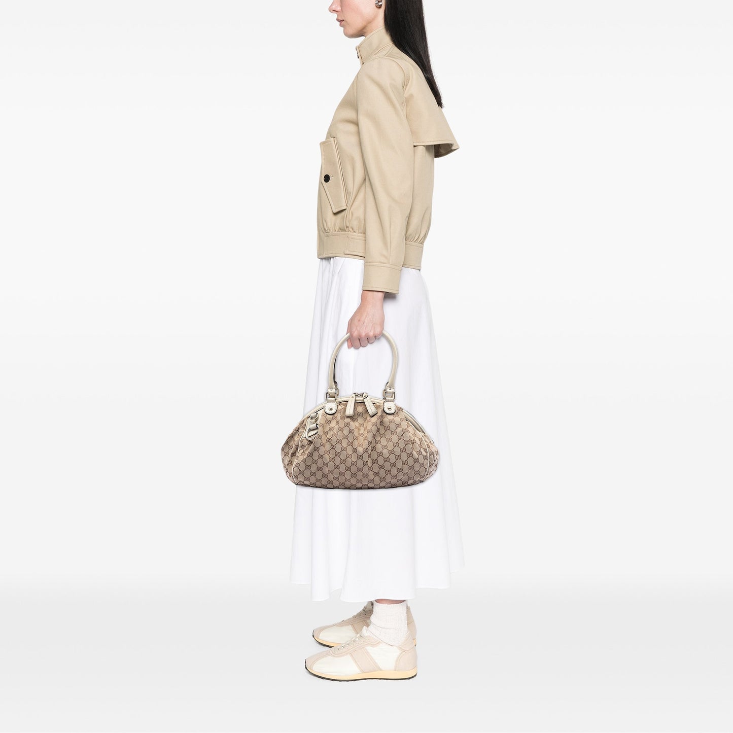 Gucci GG Canvas Sukey Satchel