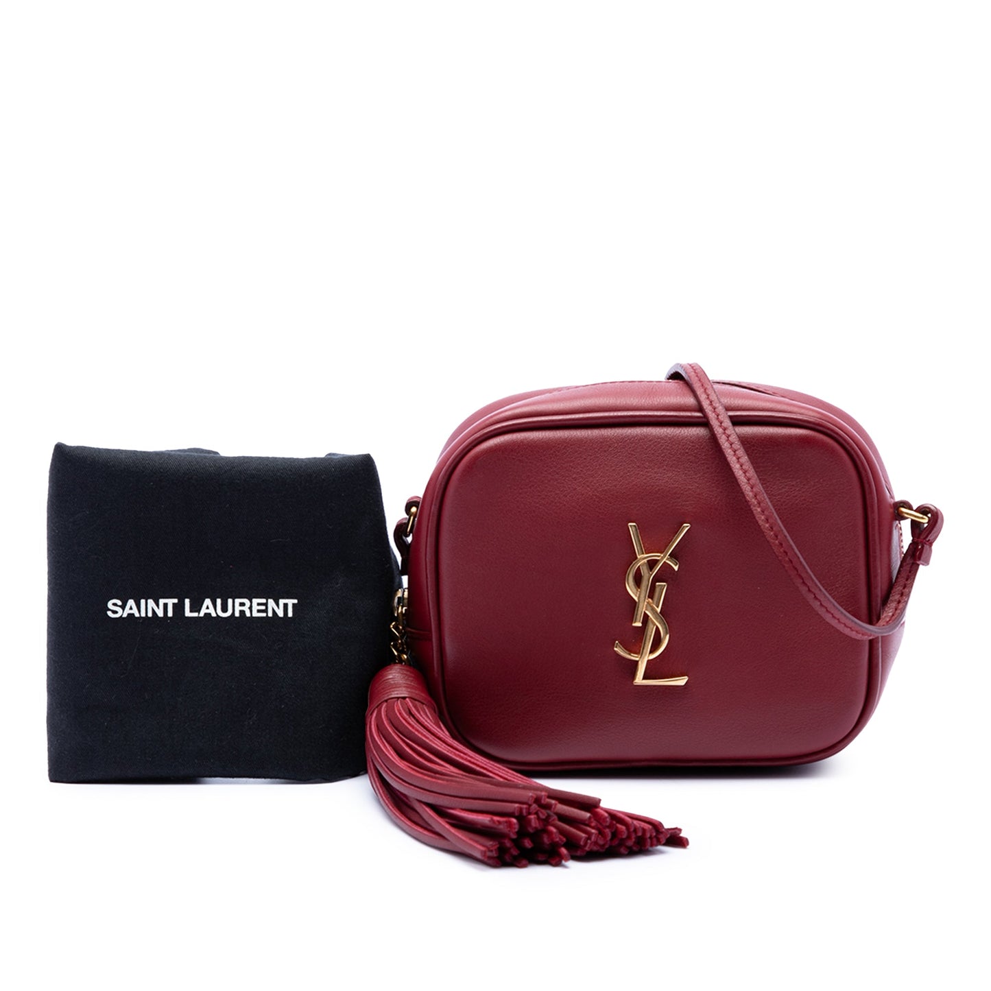 Saint Laurent Calfskin Monogram Blogger Bag