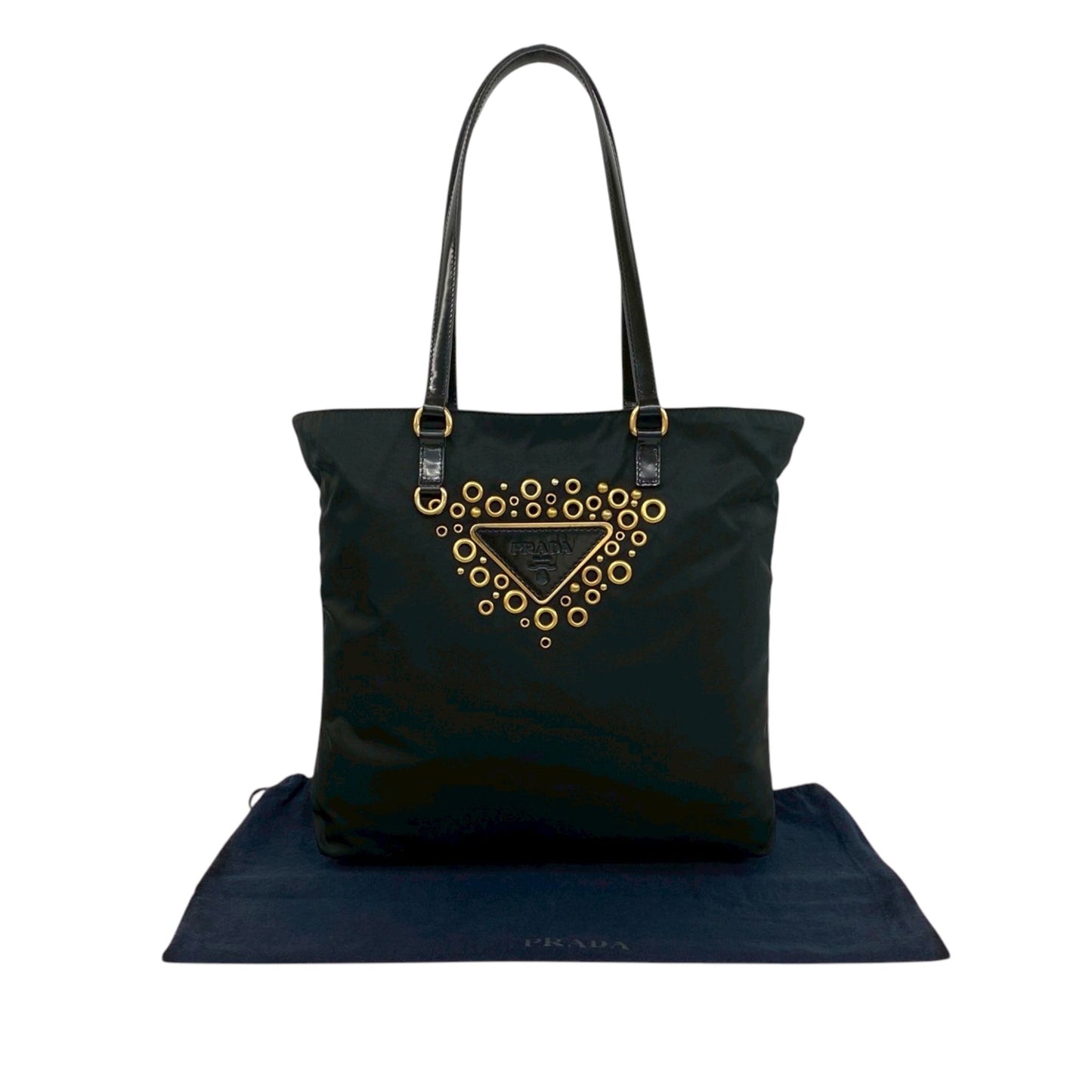 Prada Embellished Tessuto Tote
