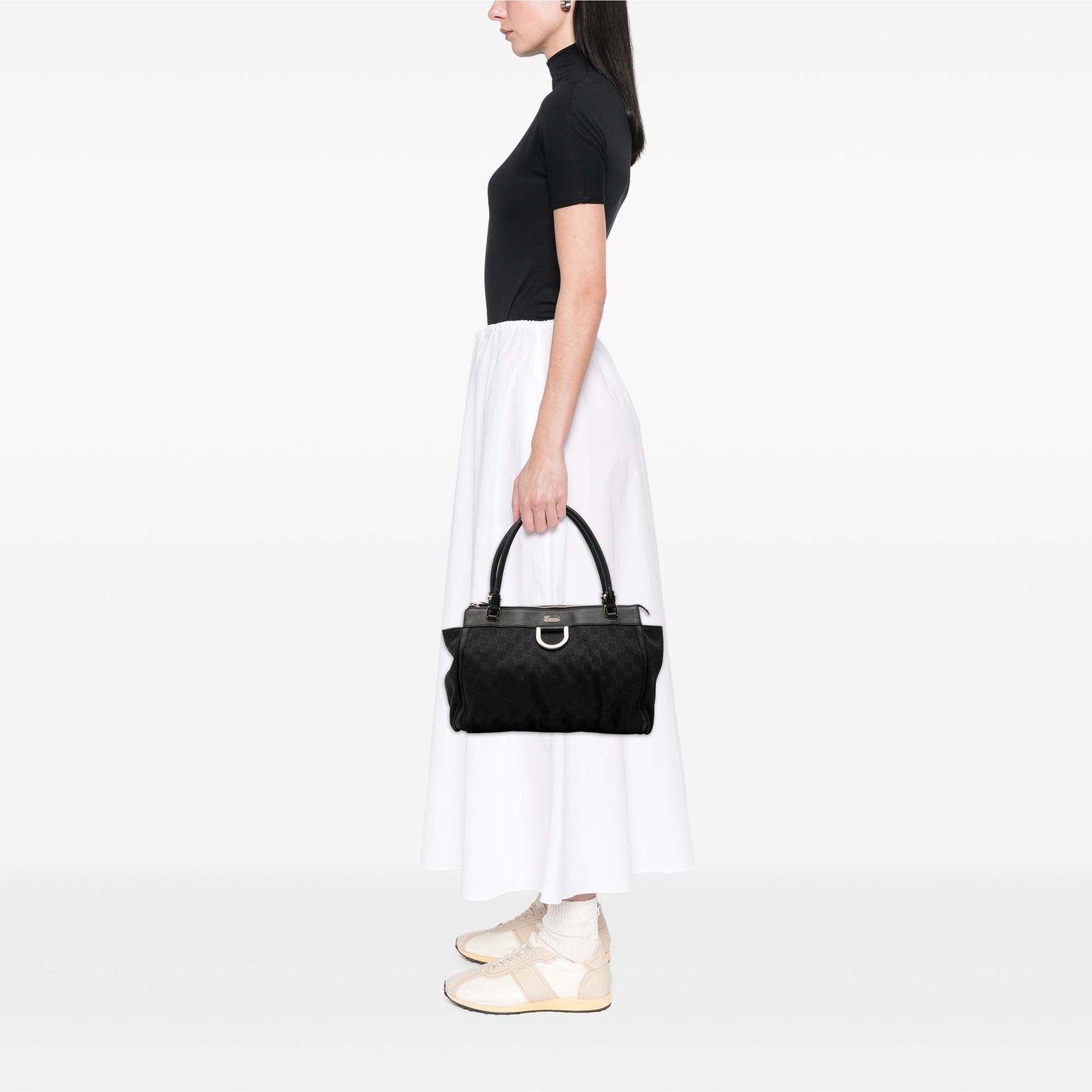 GG Canvas Abbey D Ring Tote