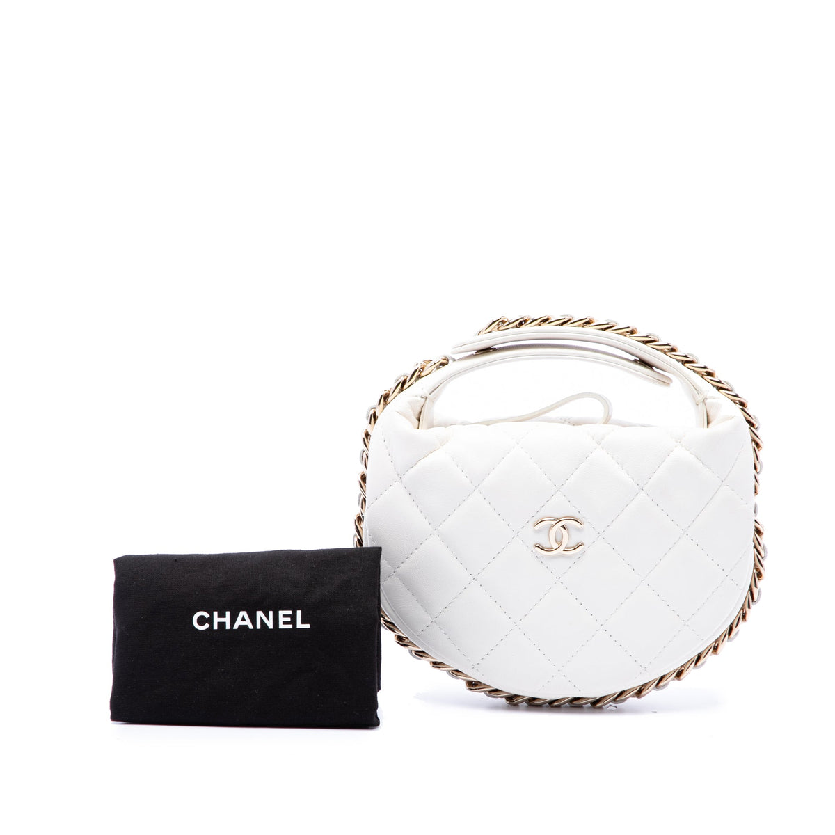 Chanel Mini Quilted Lambskin Chain Around Pouch