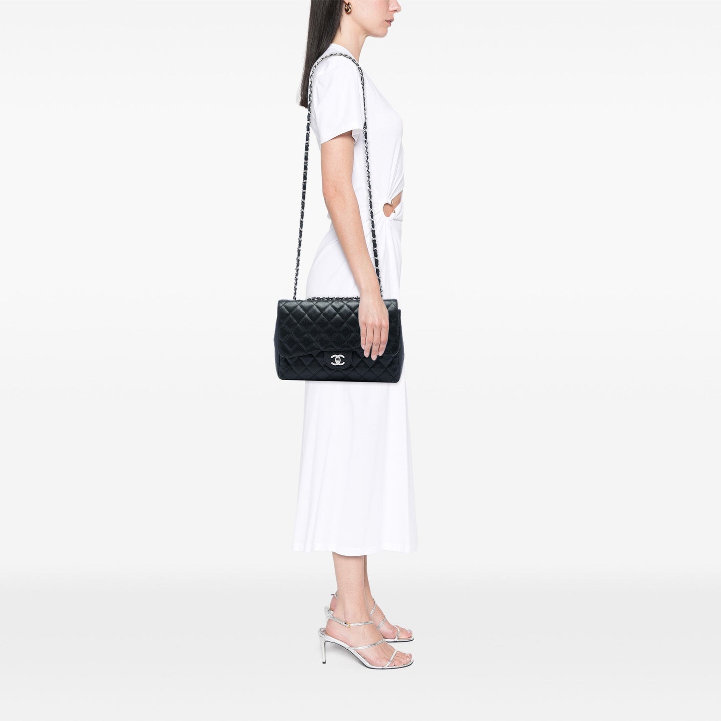Chanel Jumbo Classic Caviar Single Flap