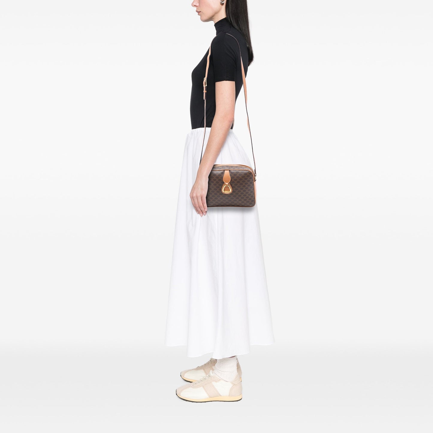 Celine Macadam Coated Canvas Crossbody