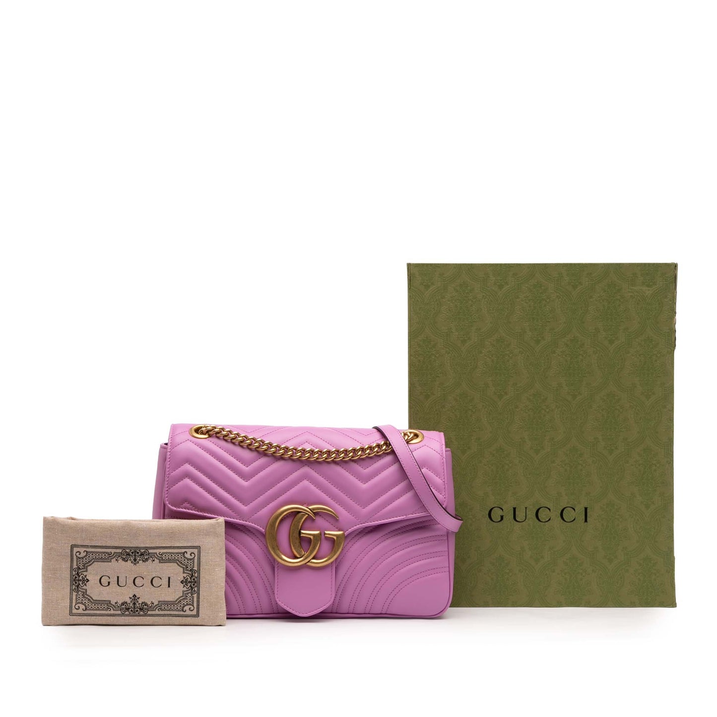 Gucci Large GG Marmont Matelasse Leather Shoulder Bag