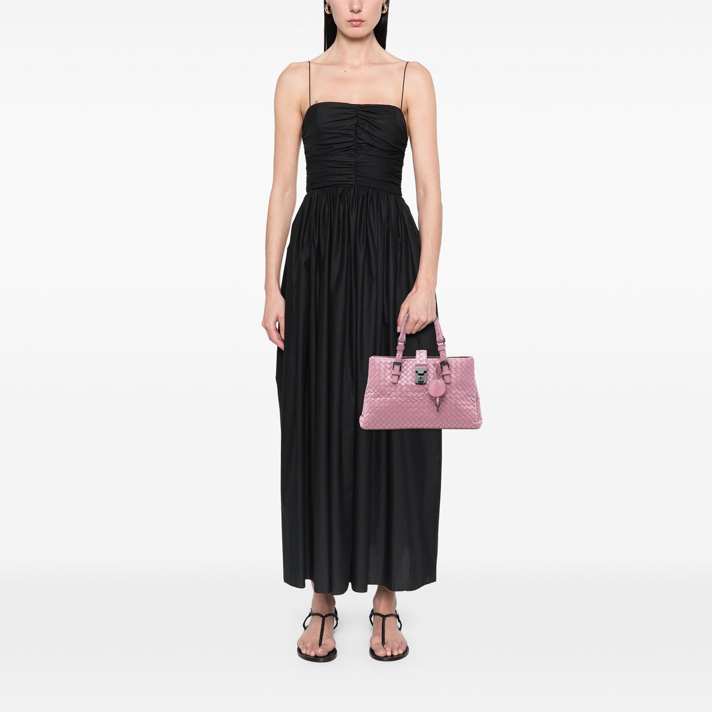 Bottega Veneta Small Nappa Intrecciato Roma Satchel