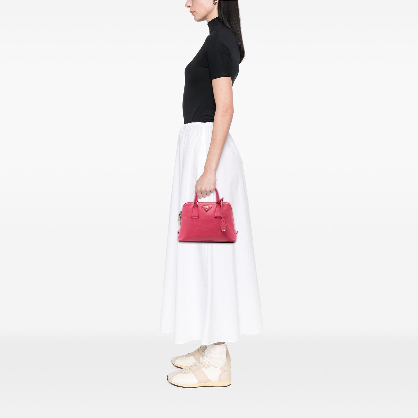Prada Small Saffiano Lux Promenade Satchel