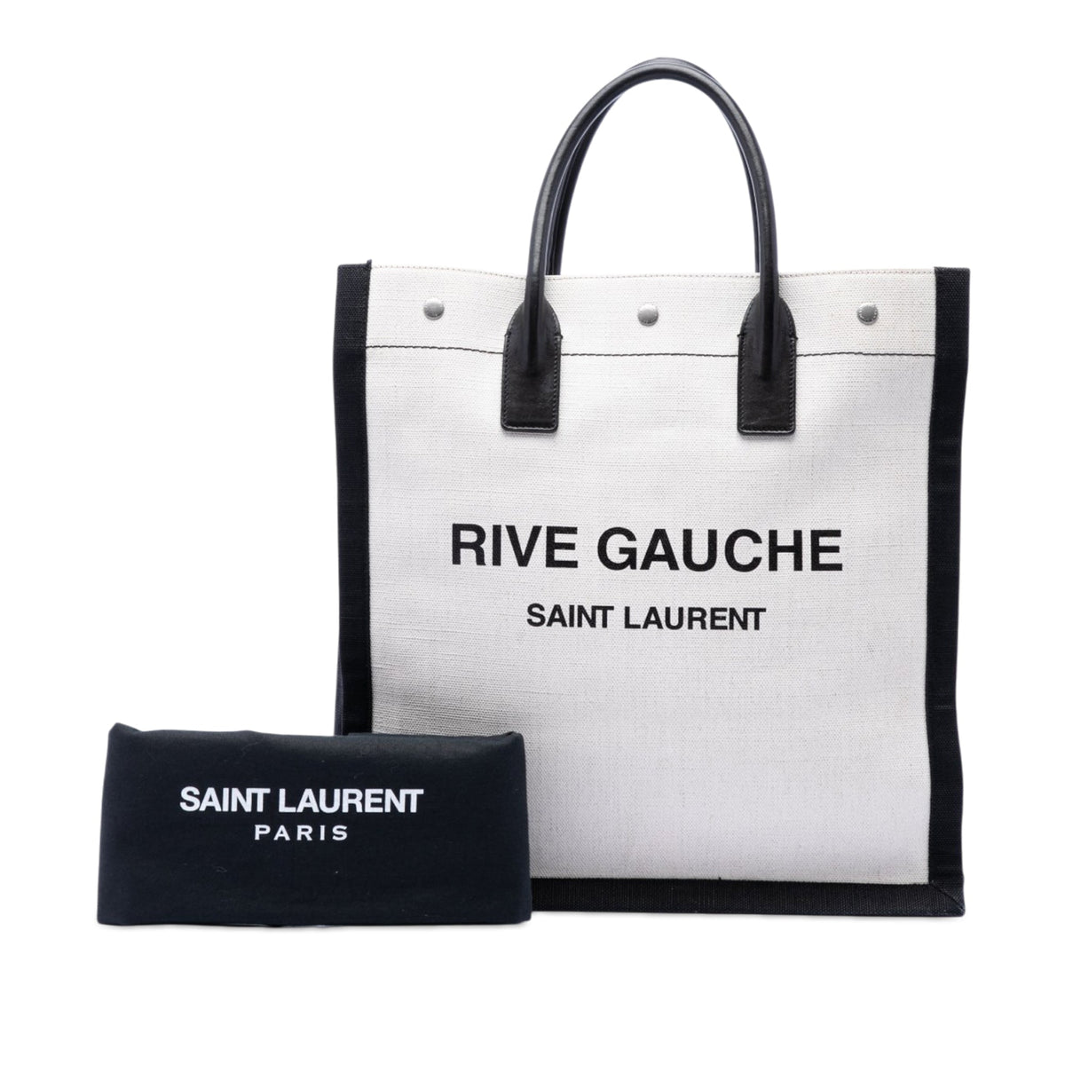 Saint Laurent Linen Rive Gauche North South Tote