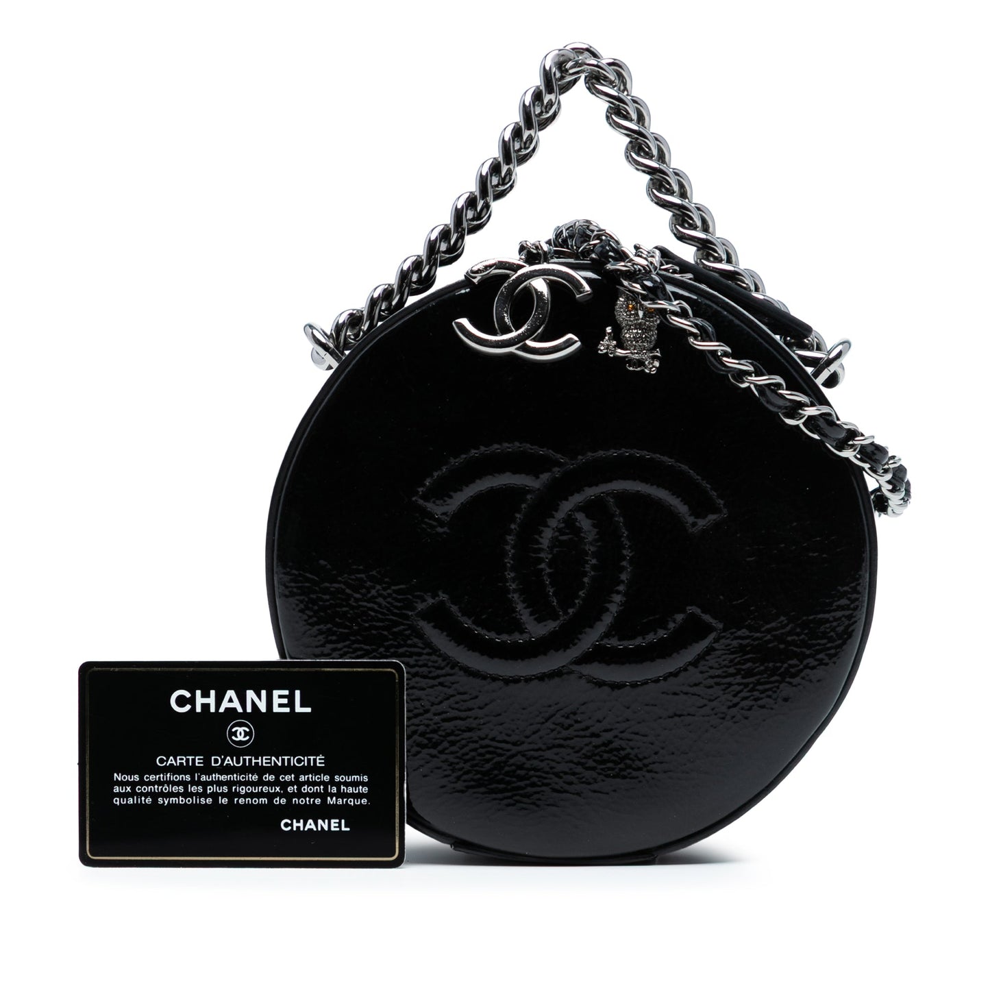 Chanel Patent Leather Round As Earth Crossbody