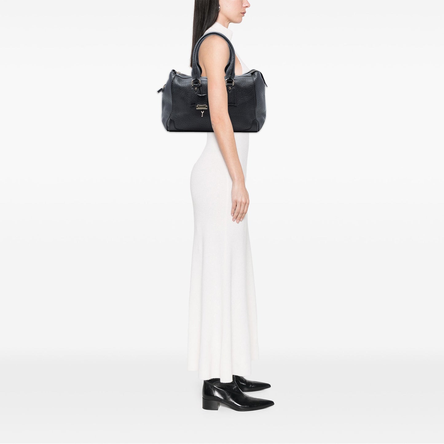 Small Leather Gladstone Satchel