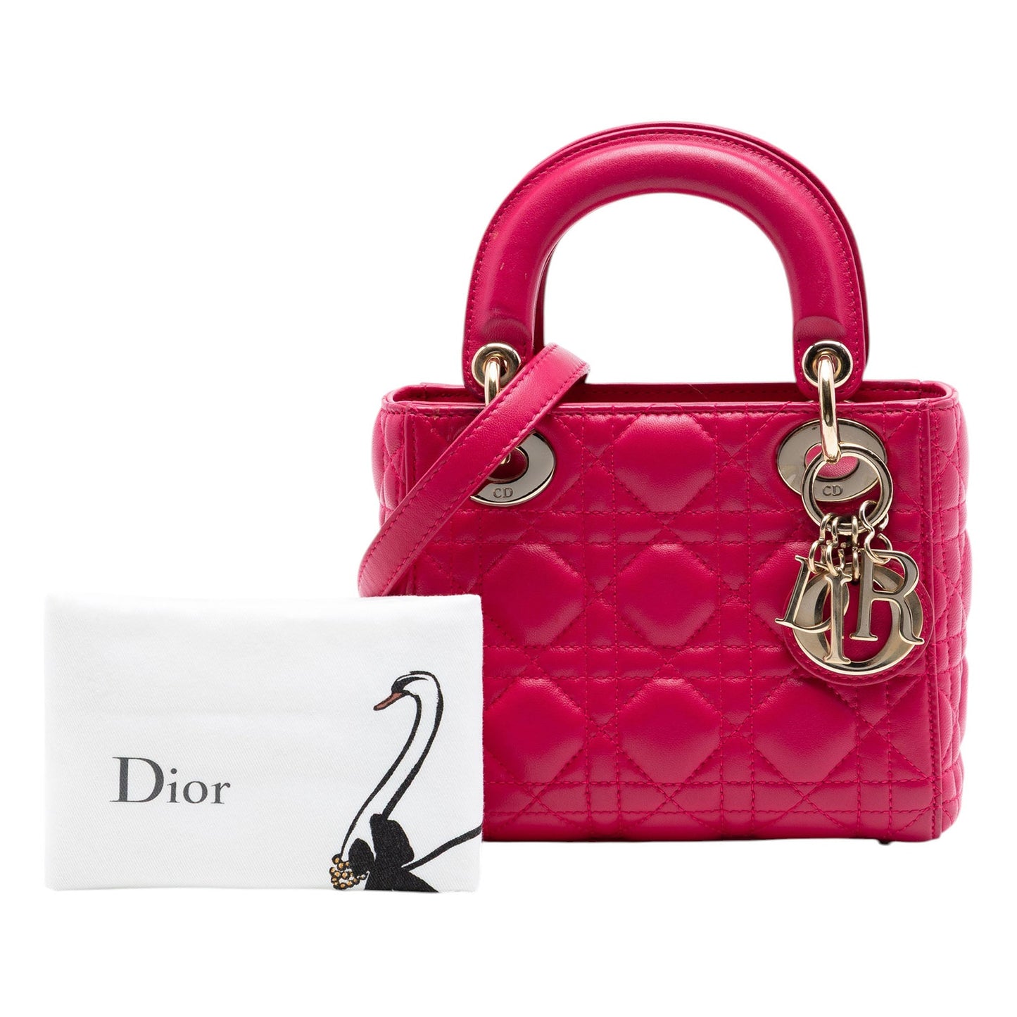 Dior Mini Lambskin Cannage Lady Dior