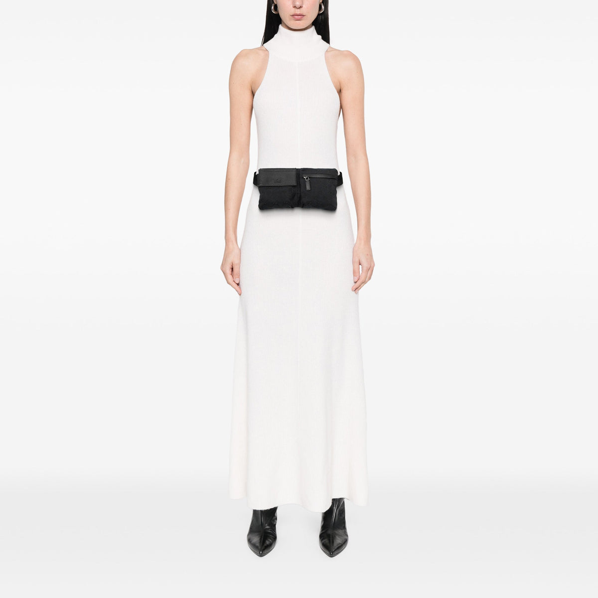 Gucci GG Canvas Double Pocket Belt Bag