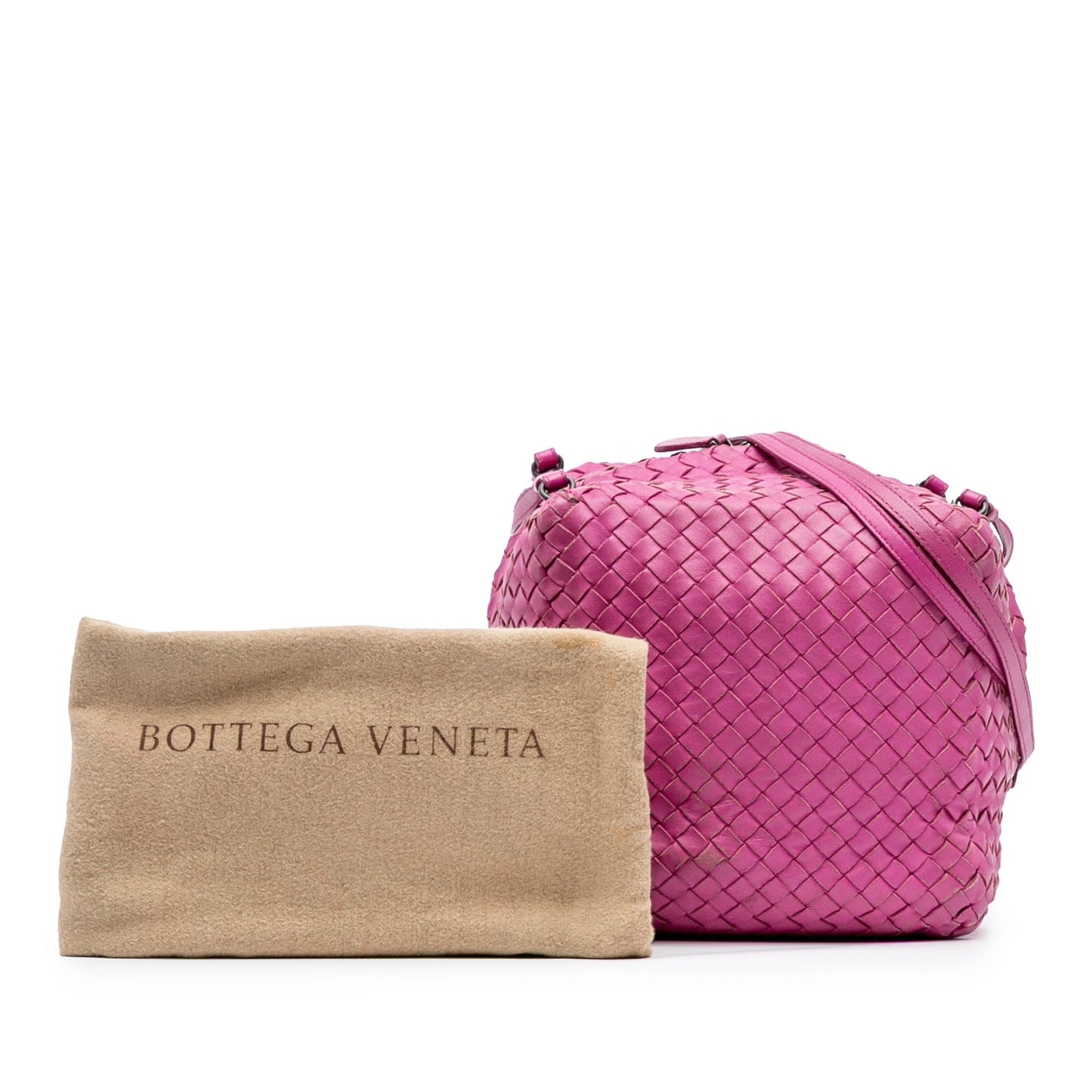 Bottega Veneta Nappa Intrecciato Cube Crossbody
