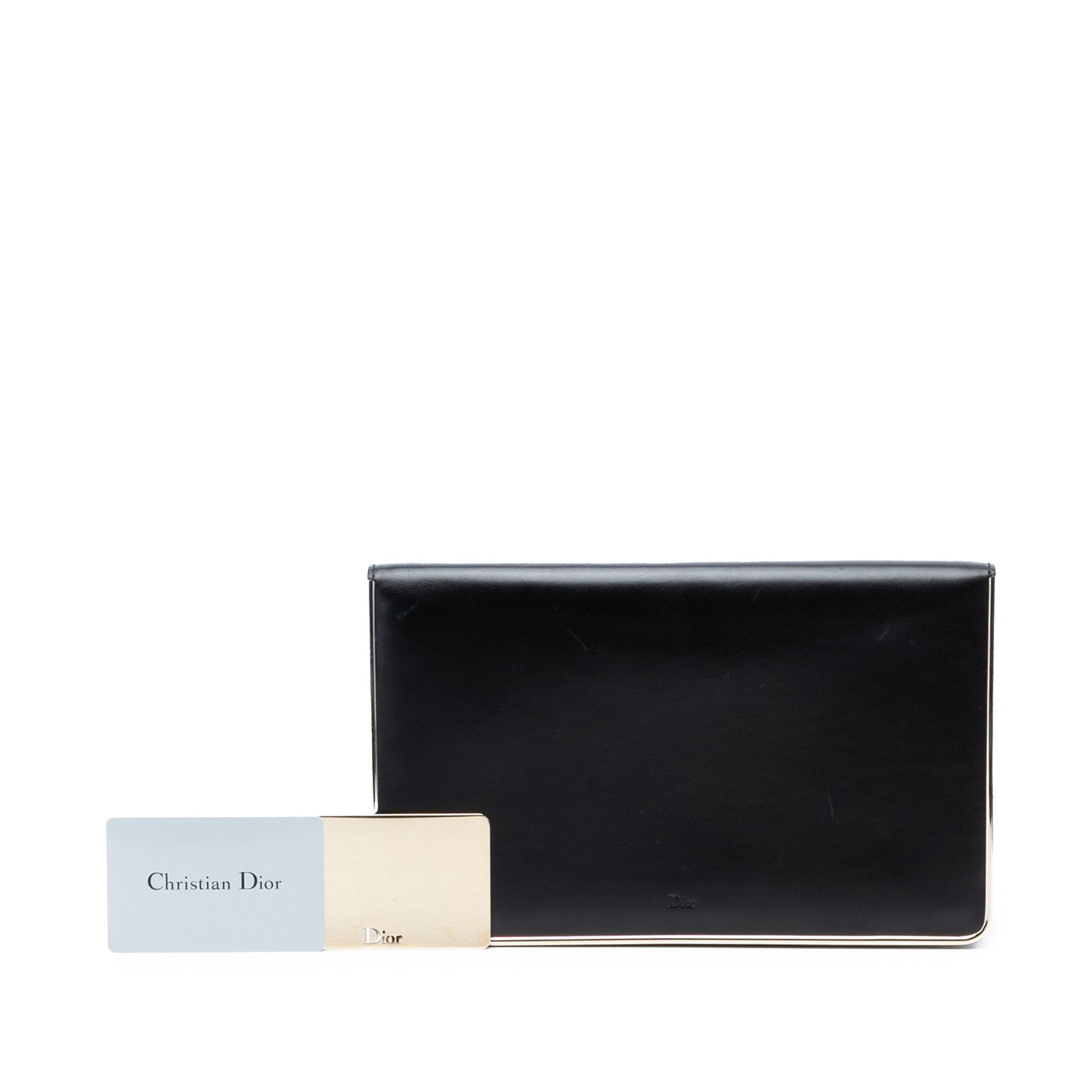 Dior Metal Trimmed Smooth Calfskin Clutch